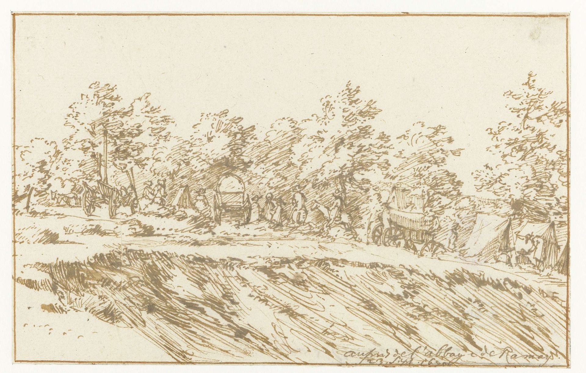 Abdij La Ramée by Constantijn (II) Huygens