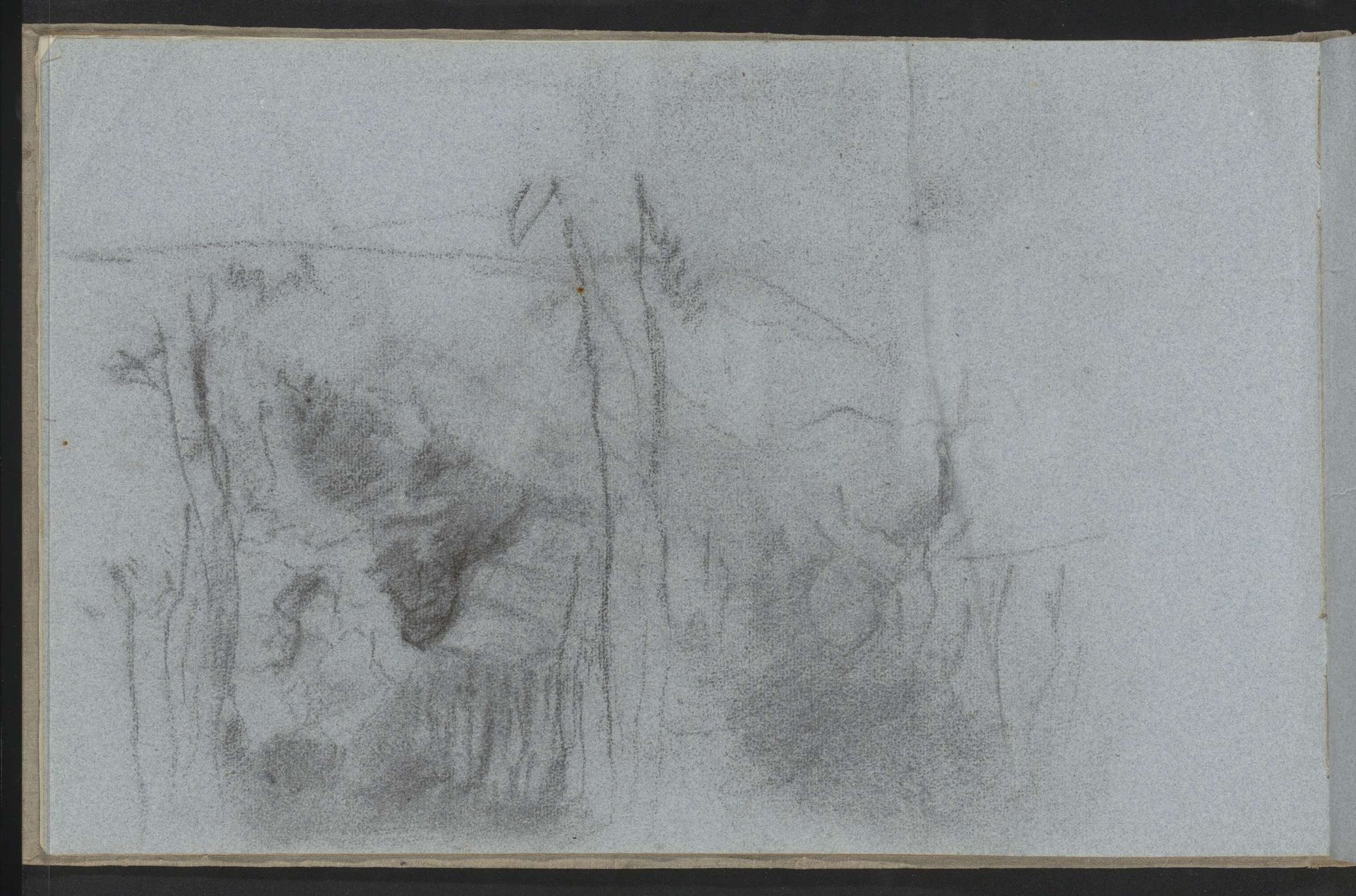 Interieur met een zittende figuur by Albert Neuhuys