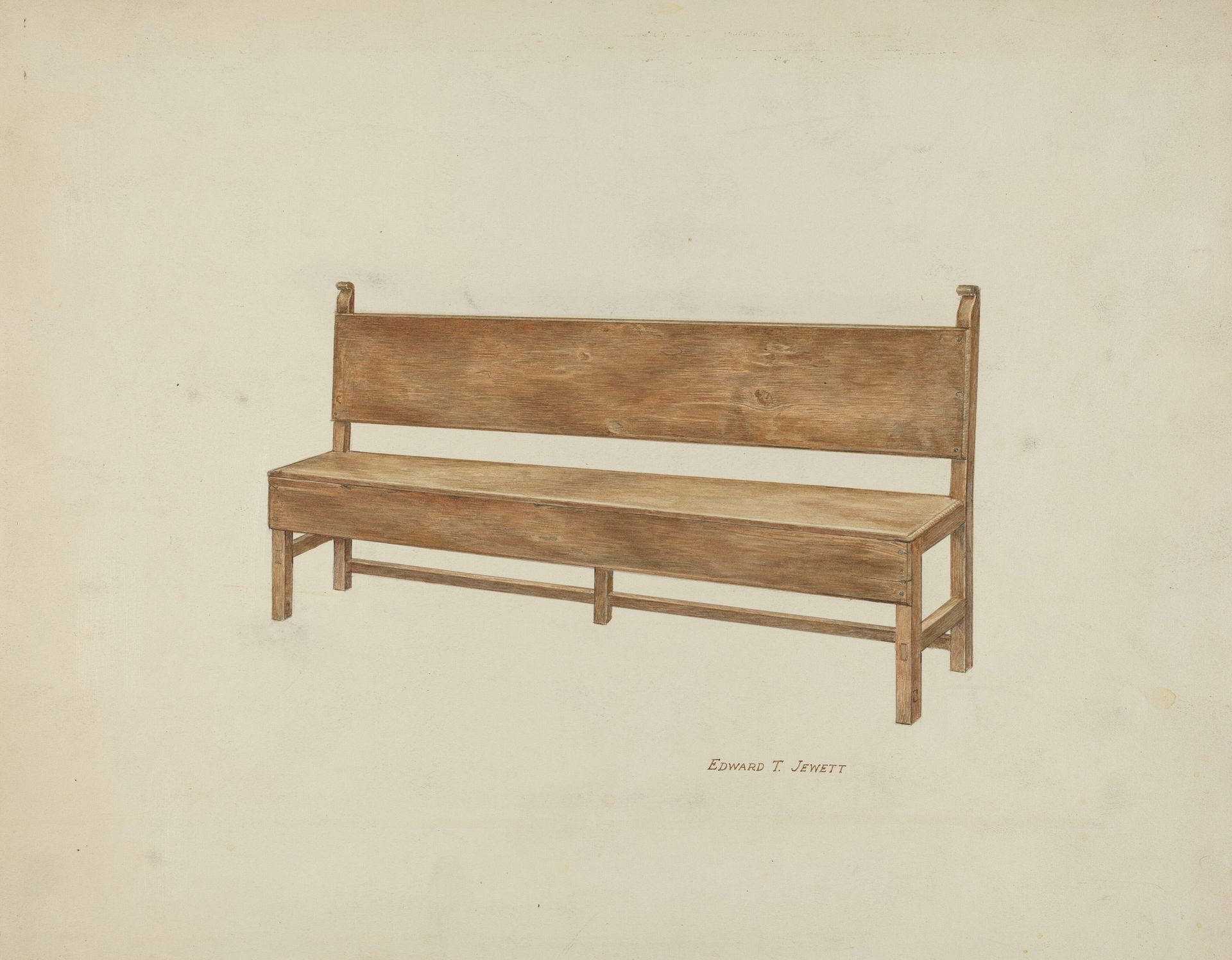 Mission Bench by Edward Jewett