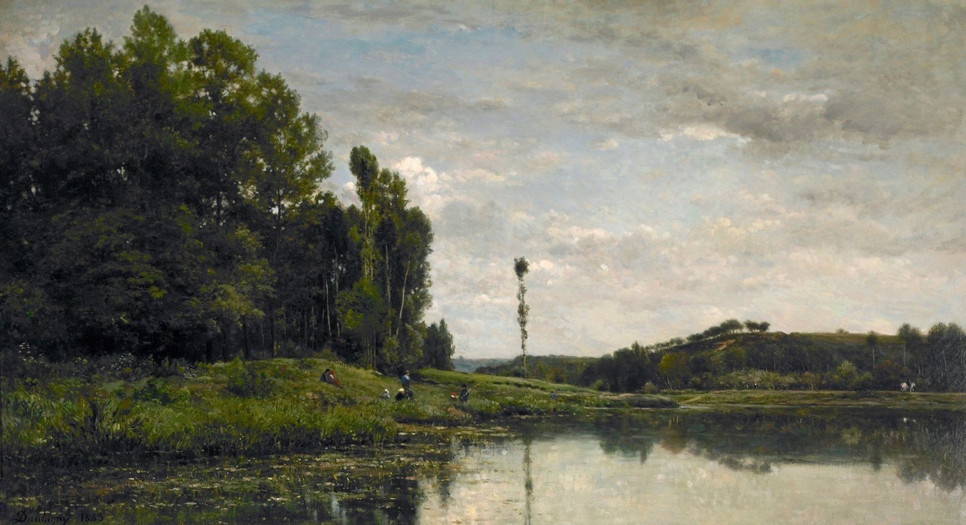 Banks of the Oise at Auvers by Charles François Daubigny