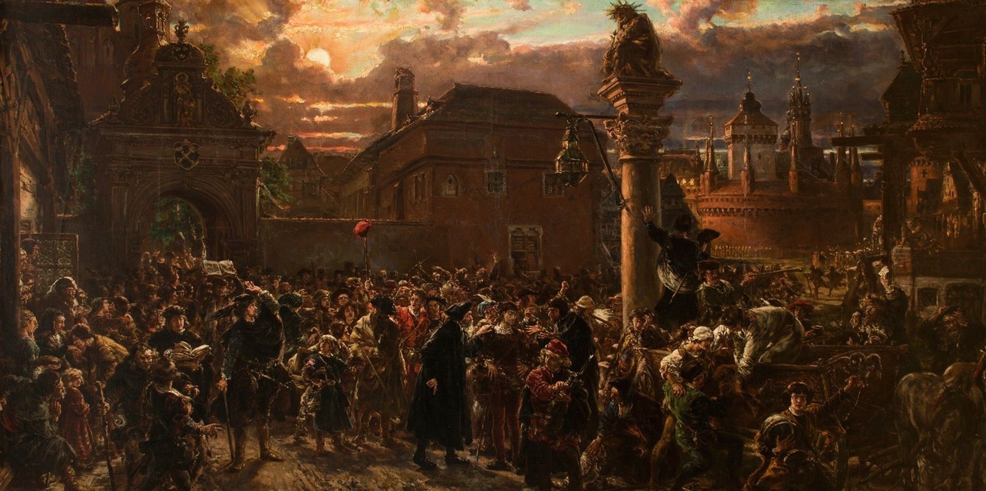 Students Leaving Krakow in 1549 by Jan Matejko