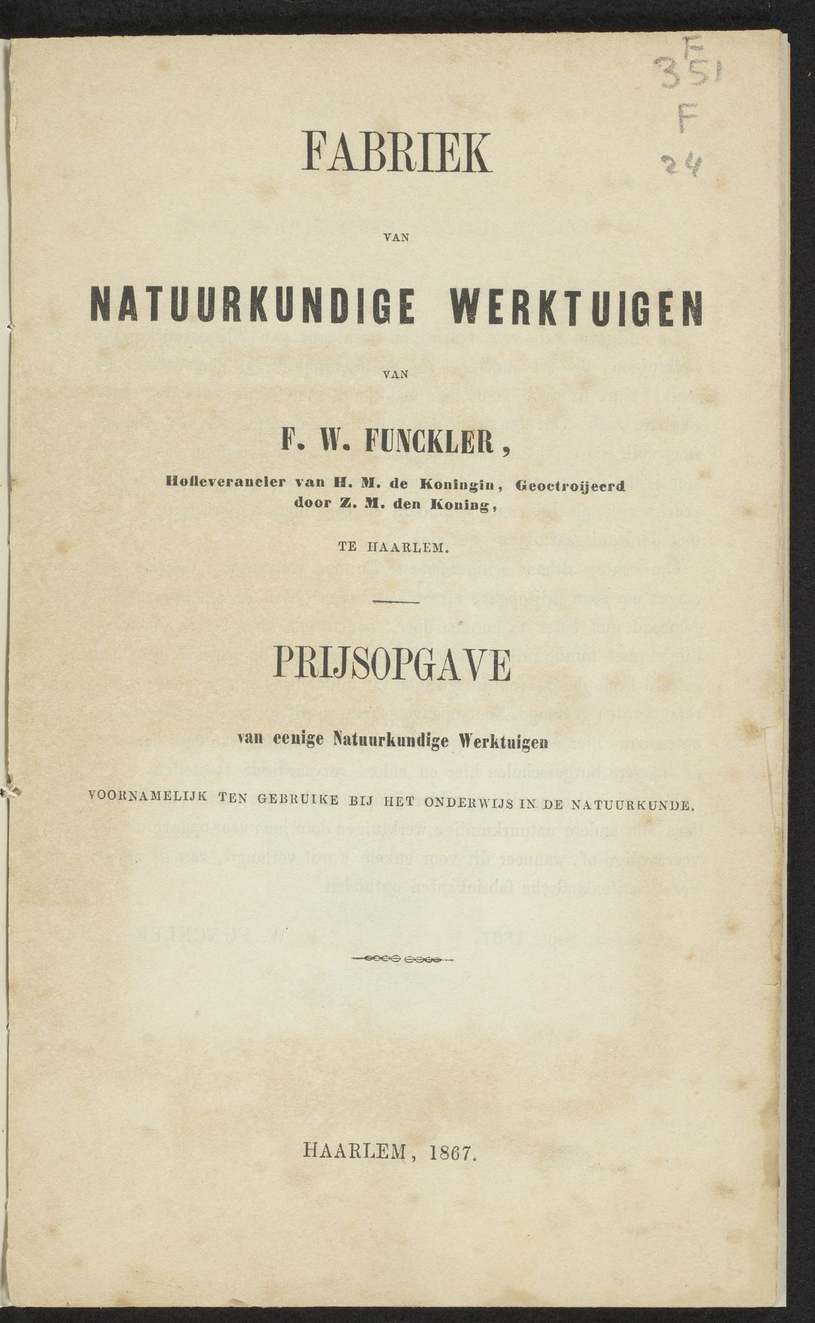 Natuurkundige instrumenten van F.W. Funckler by F.W. Funckler