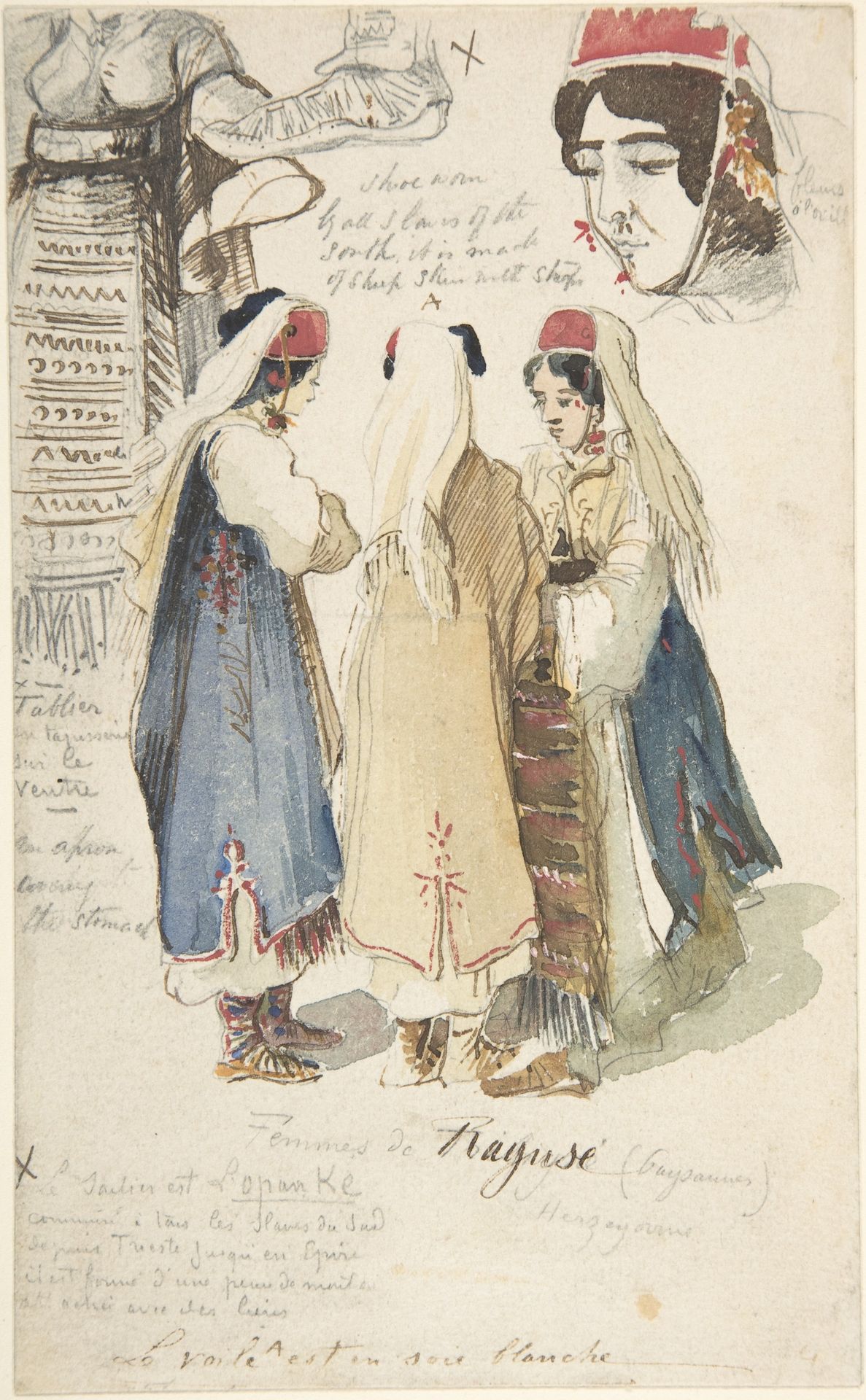 Peasant Women from Ragusa by Edward Lear