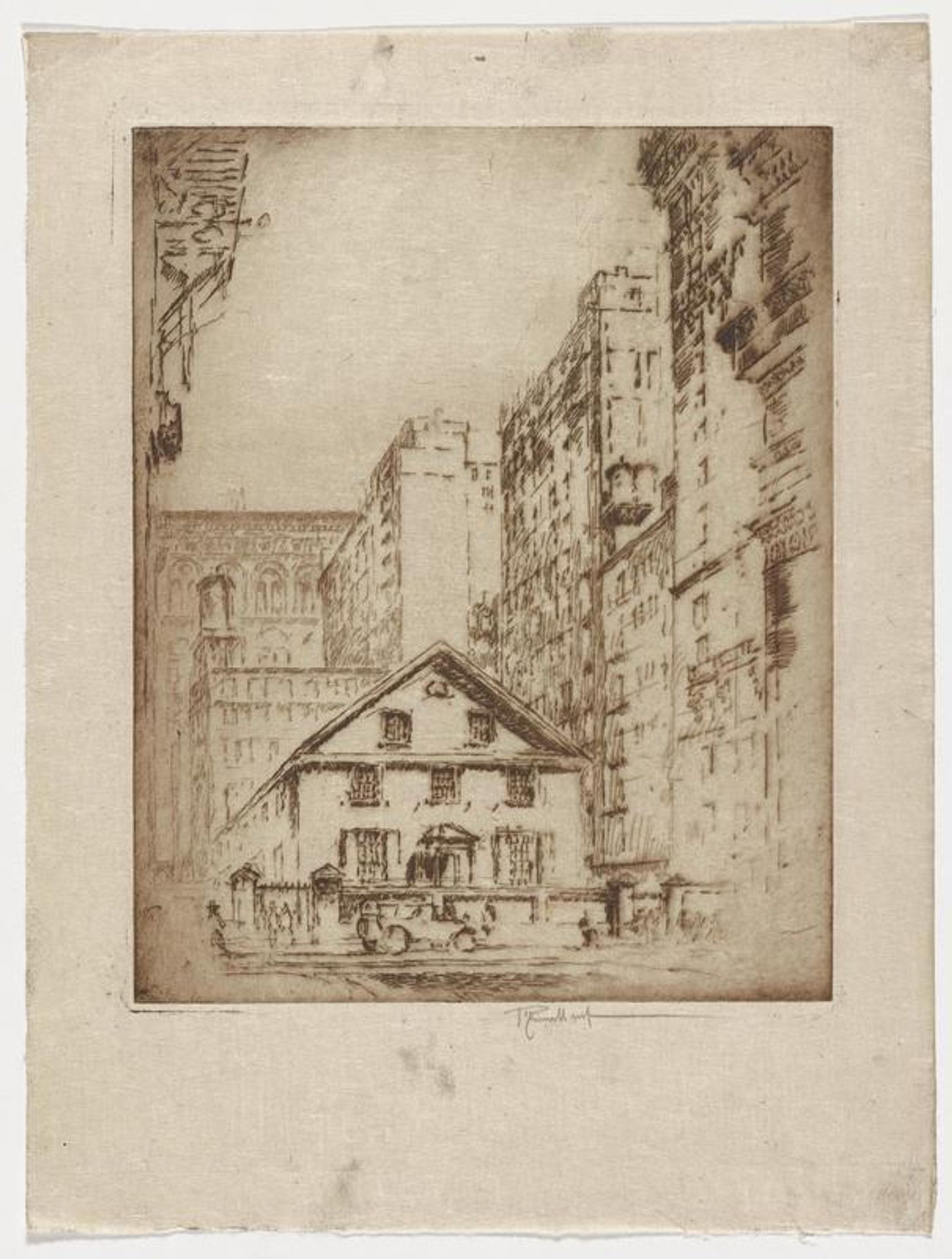 Twelfth Street Meeting House by Joseph Pennell