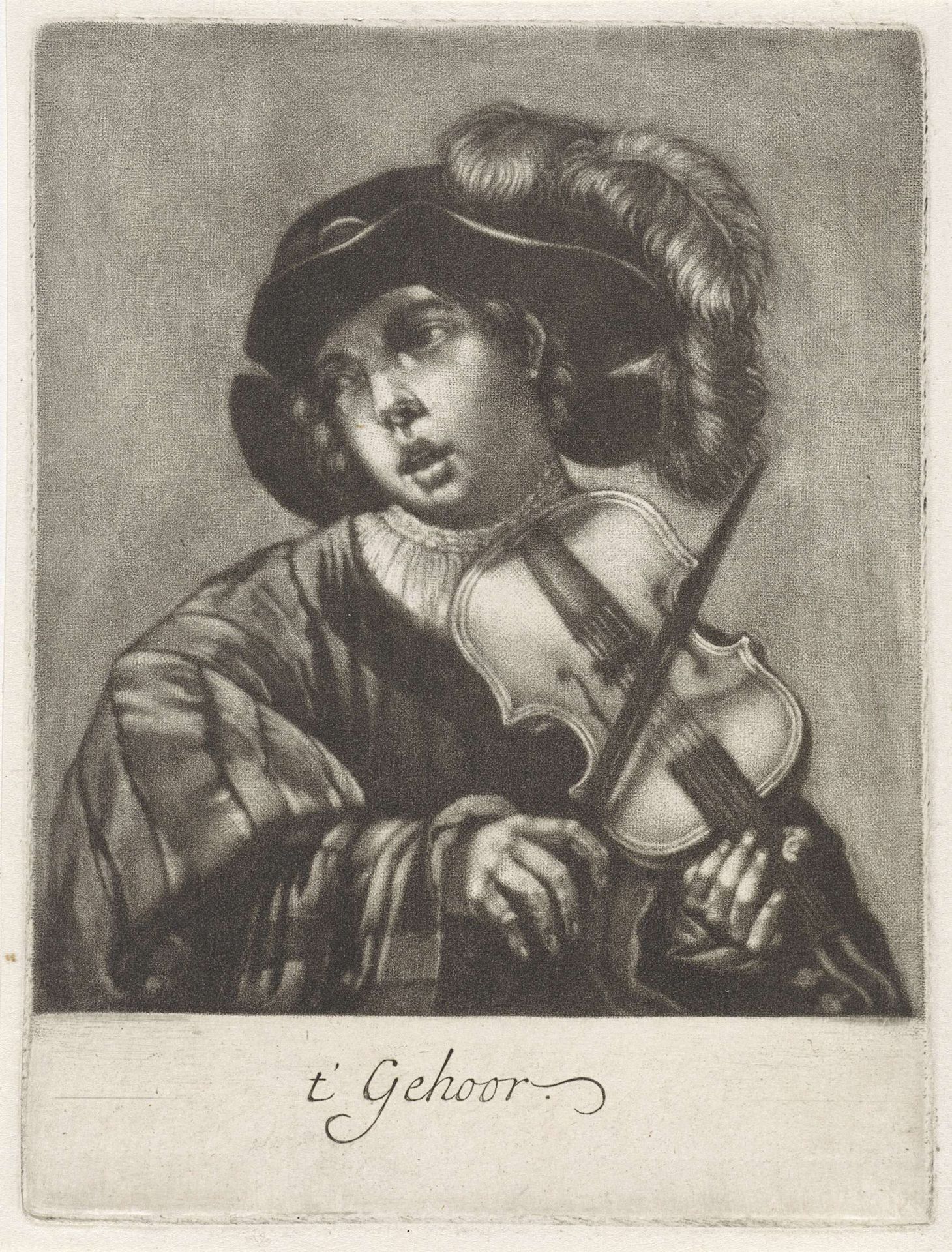 Vioolspeler by Anonymous