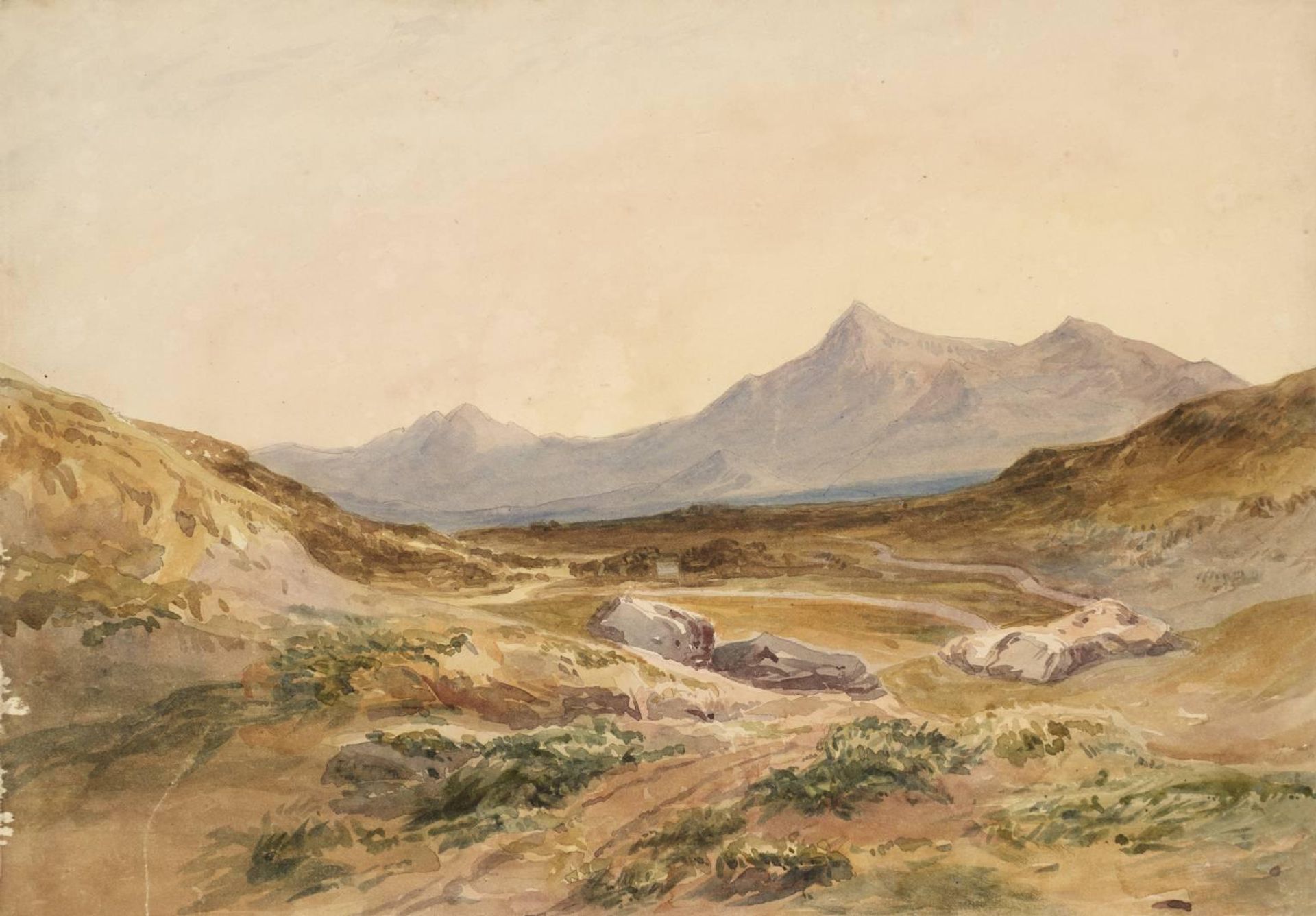 A Mountainous Landscape in Spain by  John Phillip