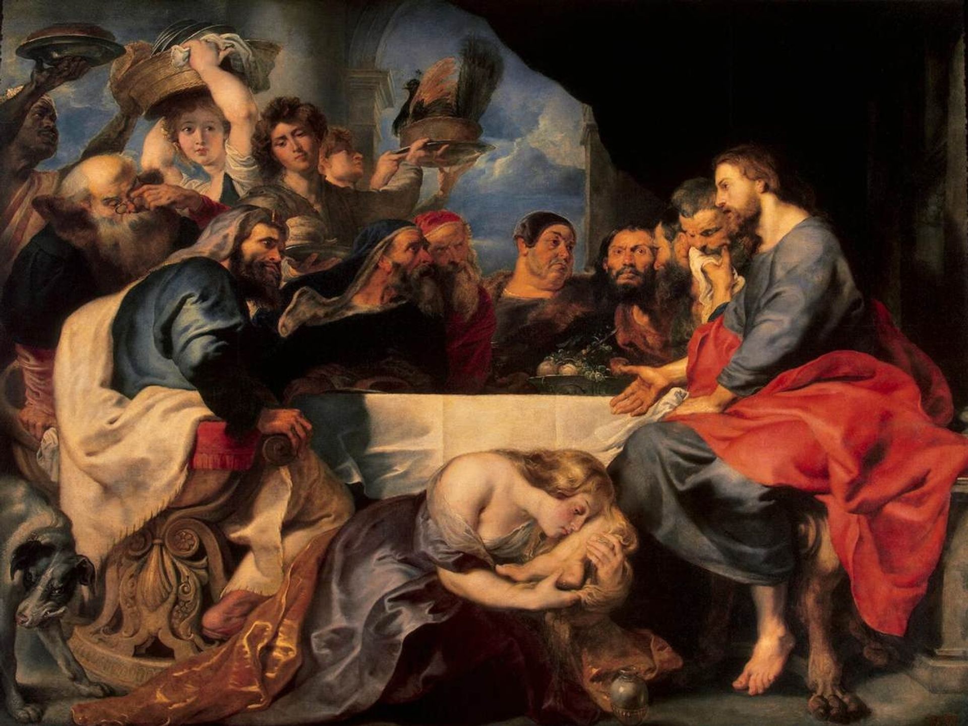 Christ at Simon the Pharisee by Peter Paul Rubens