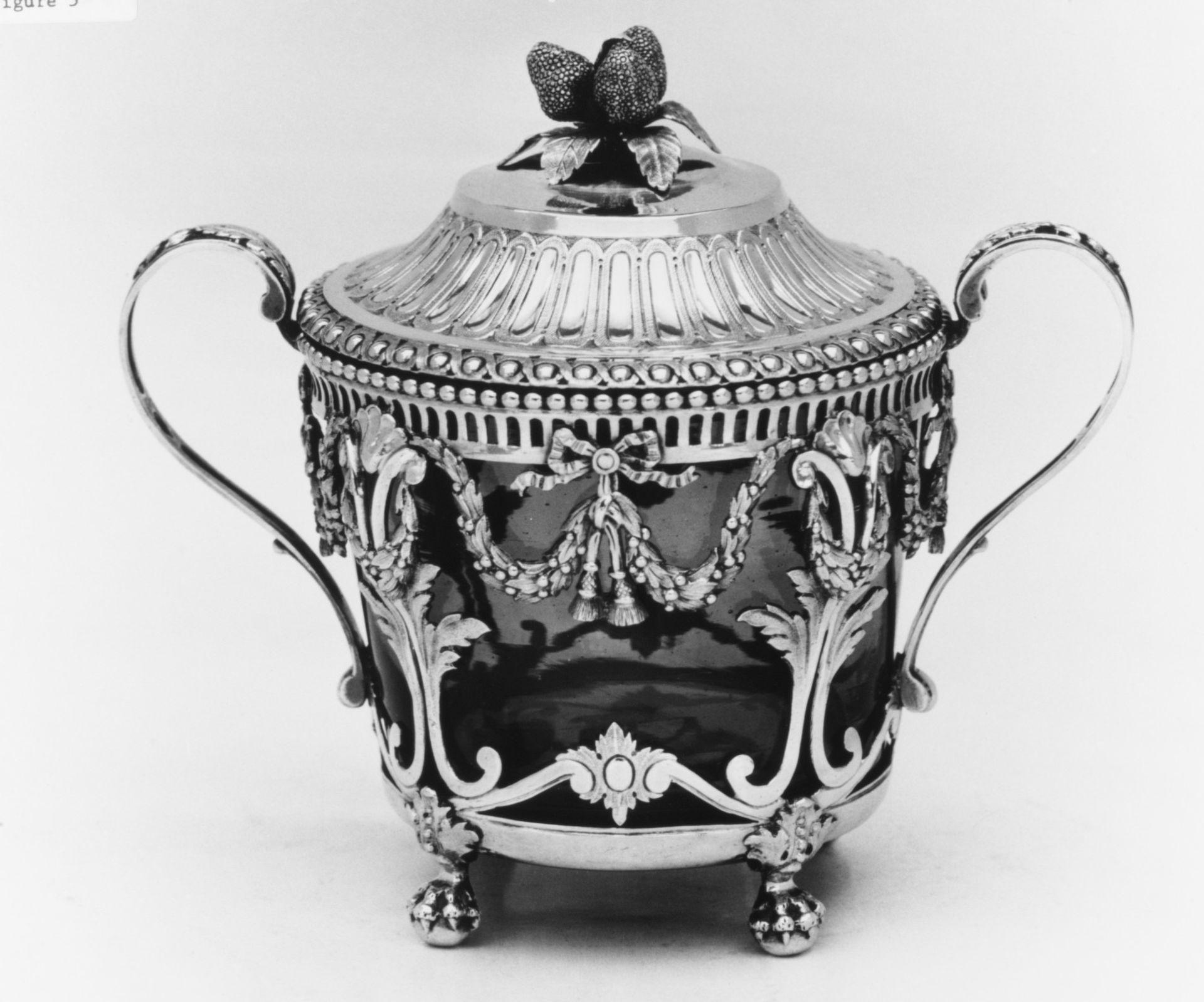 Sugar bowl with cover by Jacques Favre