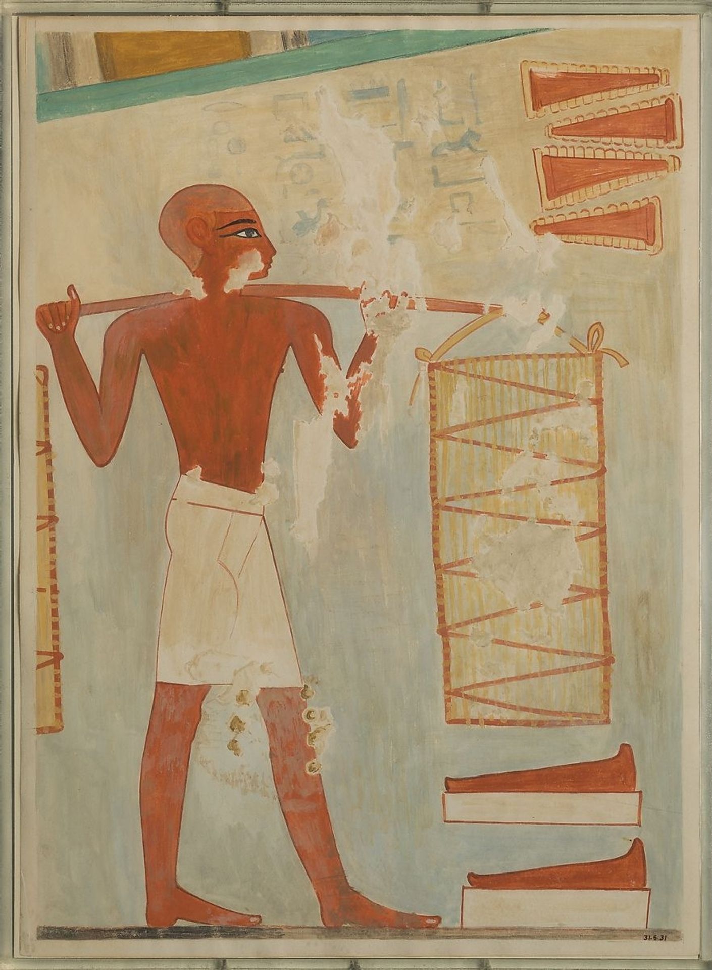 Man Carrying Loaves, Tomb of Rekhmire by Ancient Egypt