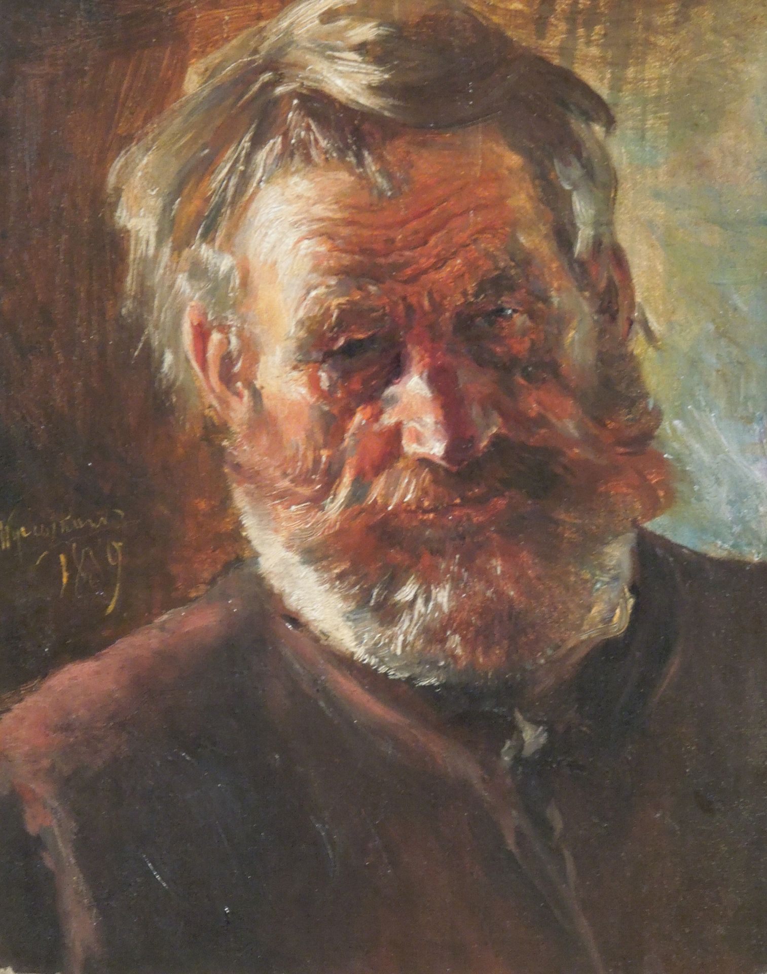 Head of An Old Man by Leon Wyczółkowski