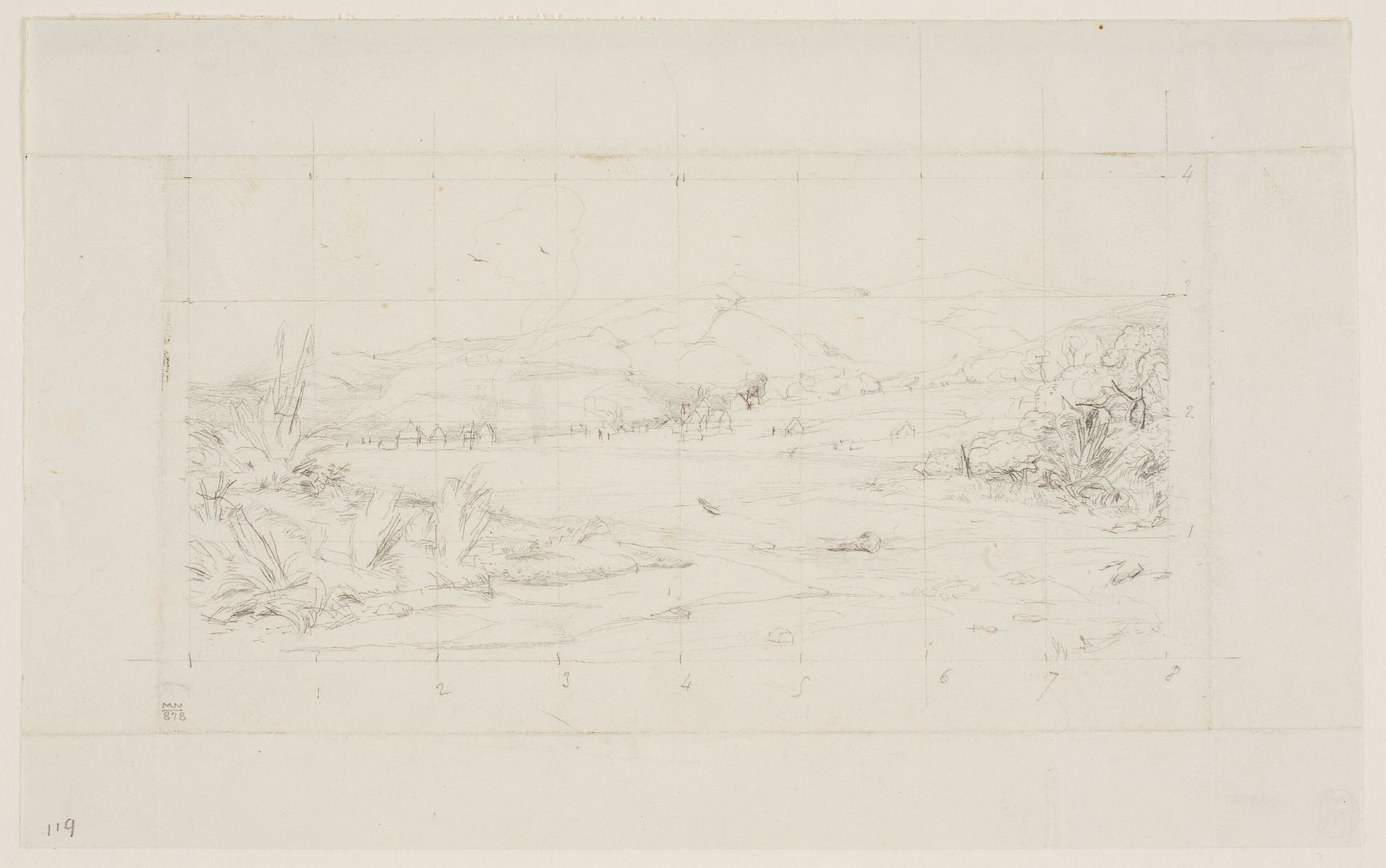 The Little French Colony at Akaroa, 1845 by Charles Meryon