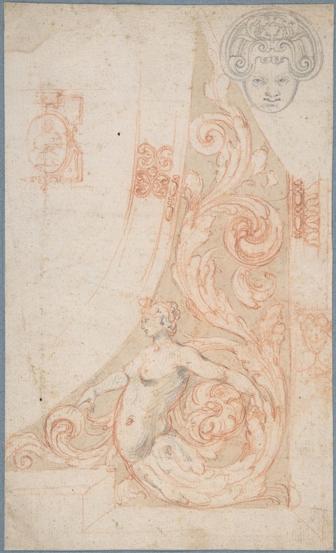 Frame Design with Antique Design, and other sketches by Anonymous