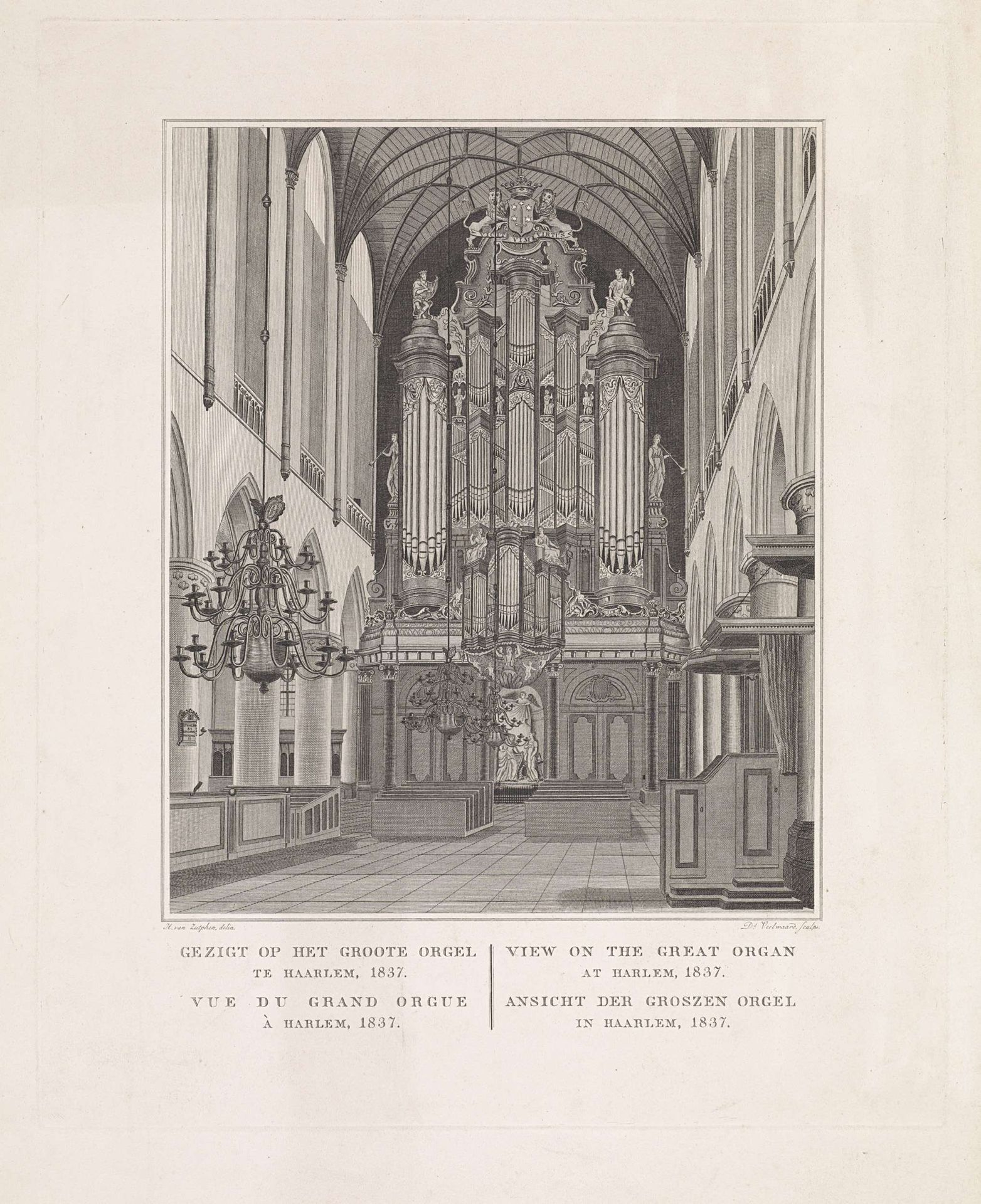 Orgel in de Sint-Bavokerk te Haarlem by Daniël (I) Veelwaard