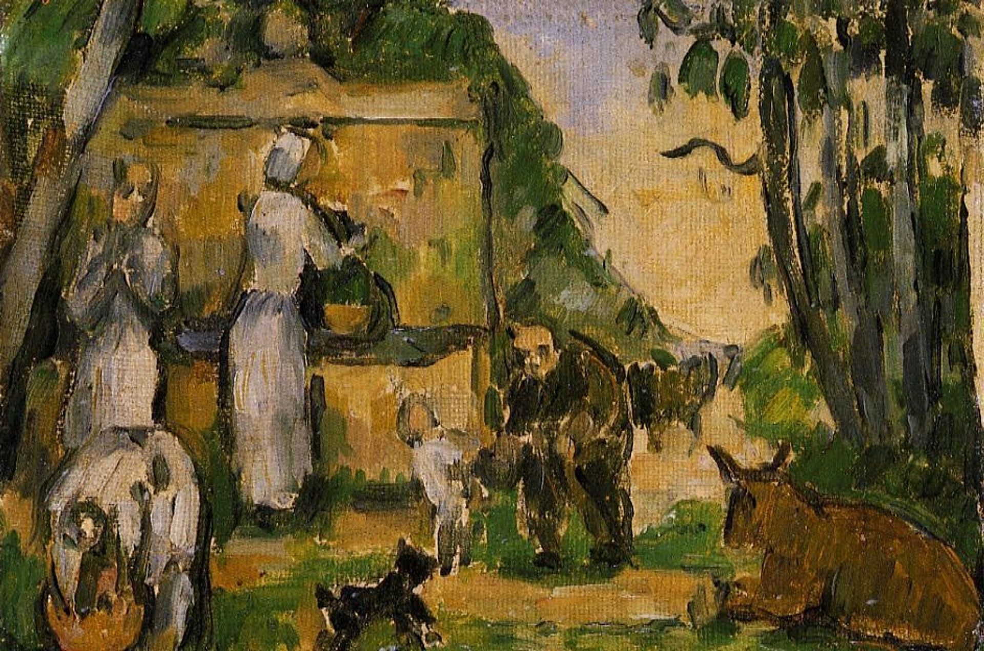 The Fountain by Paul Cézanne