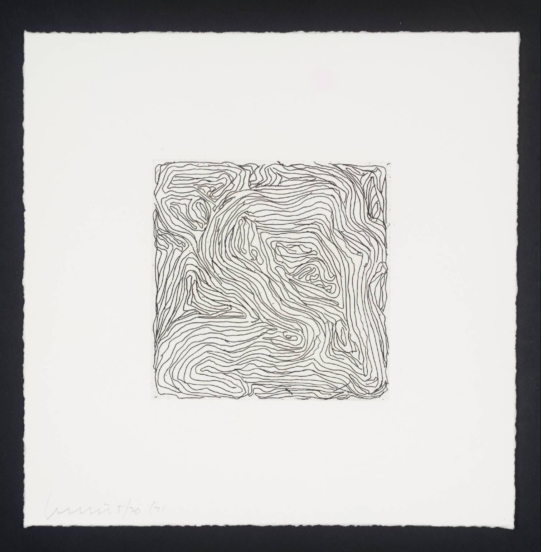 Small Etching/Black & White No.7 by Sol LeWitt