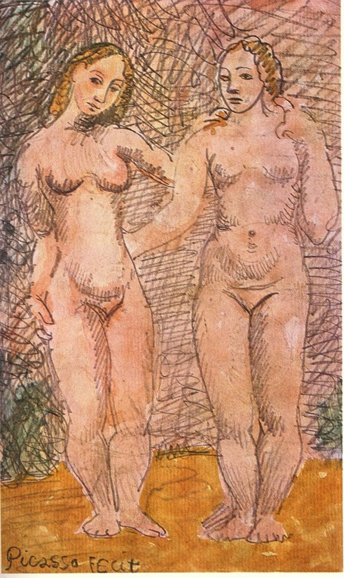 Two nude women by Pablo Picasso