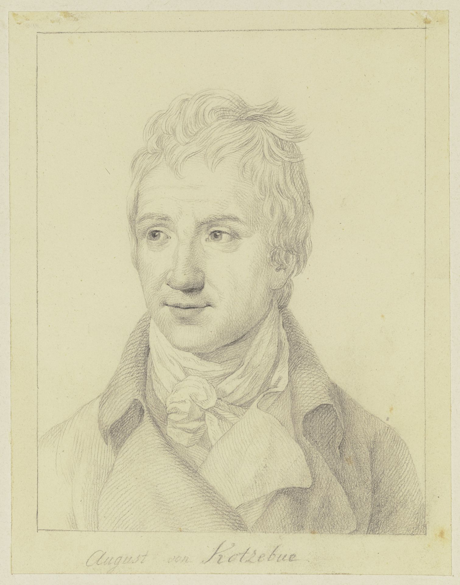 Bildnis des August von Kotzebue by Johann Friedrich Wilhelm Müller