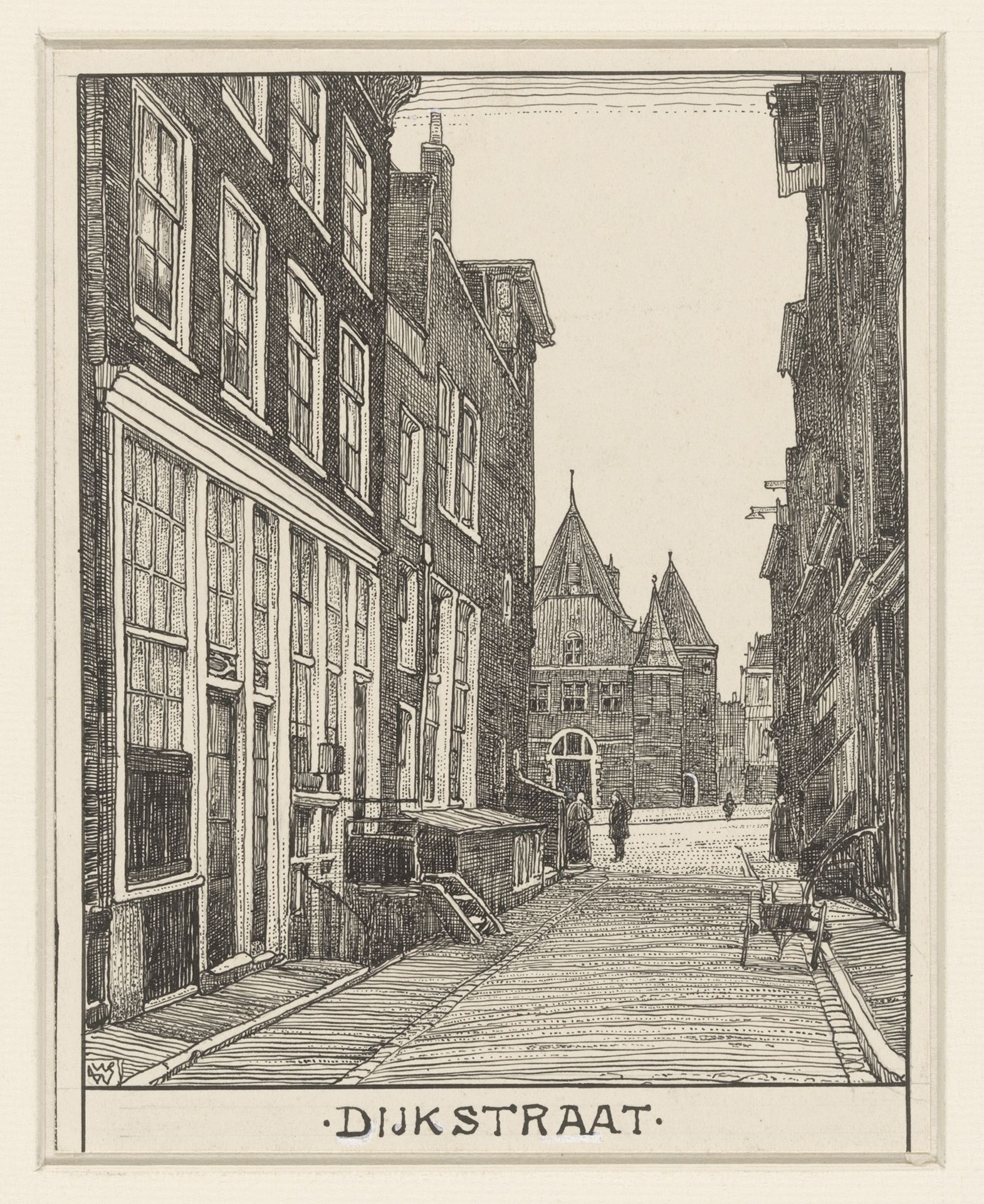 Dijkstraat te Amsterdam by Willem Wenckebach