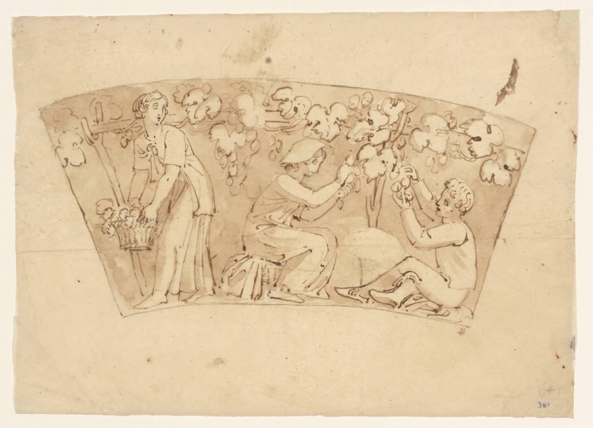 Section of a Frieze of Grape-Pickers by Thomas Stothard