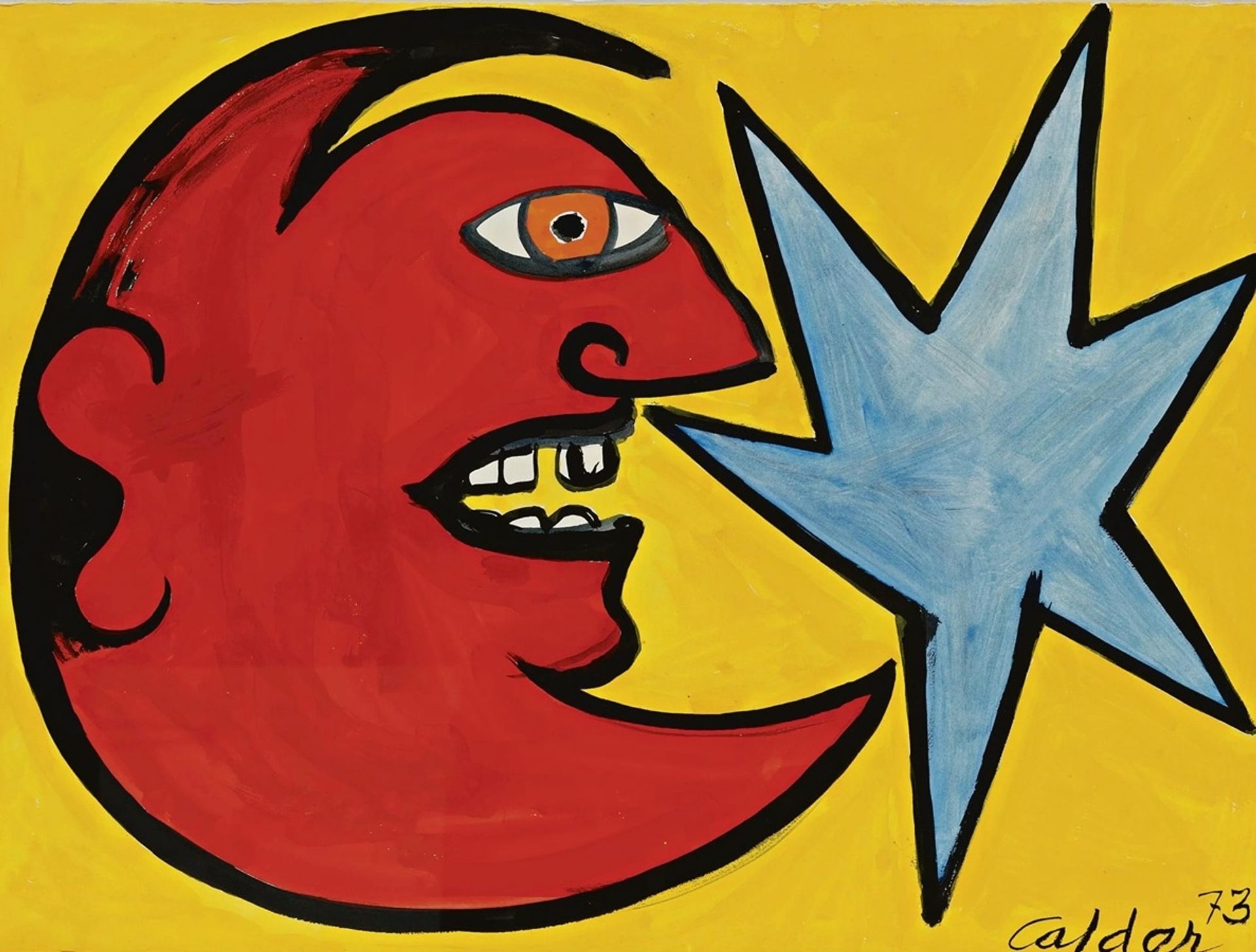 Red Faced Moon by Alexander Calder