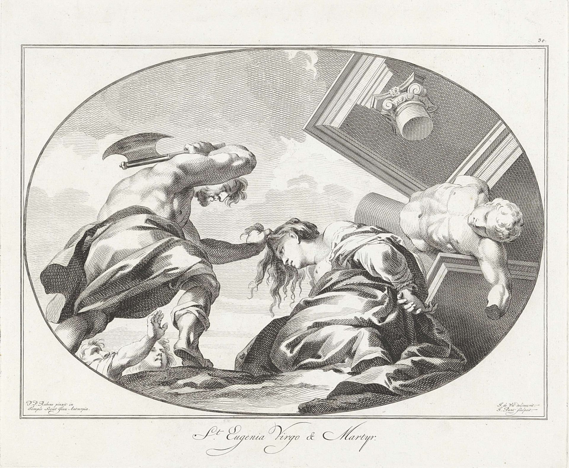Martelaarschap van de H. Eugenia van Rome by Jan Punt