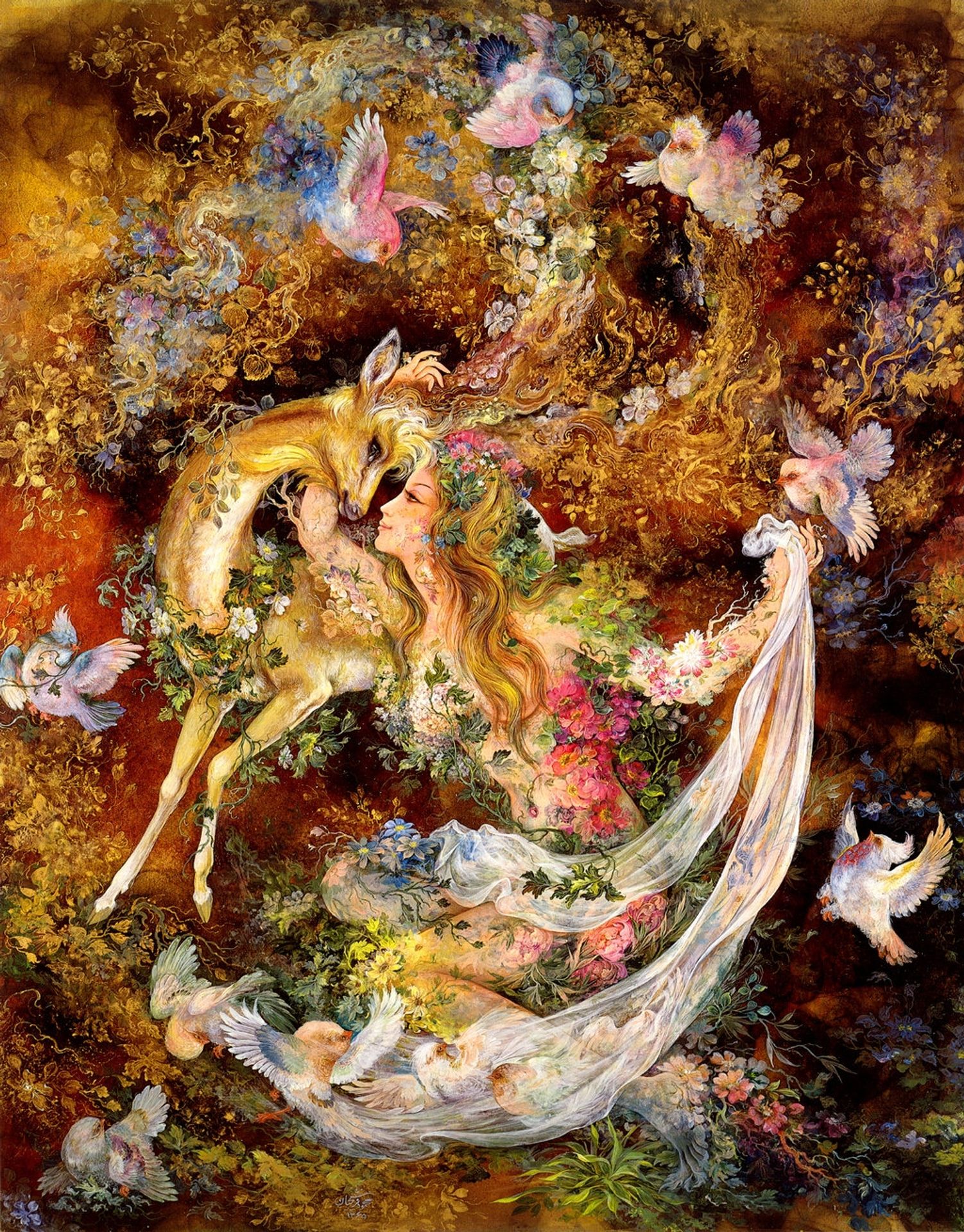 Yearning to be caressed by Mahmoud Farshchian