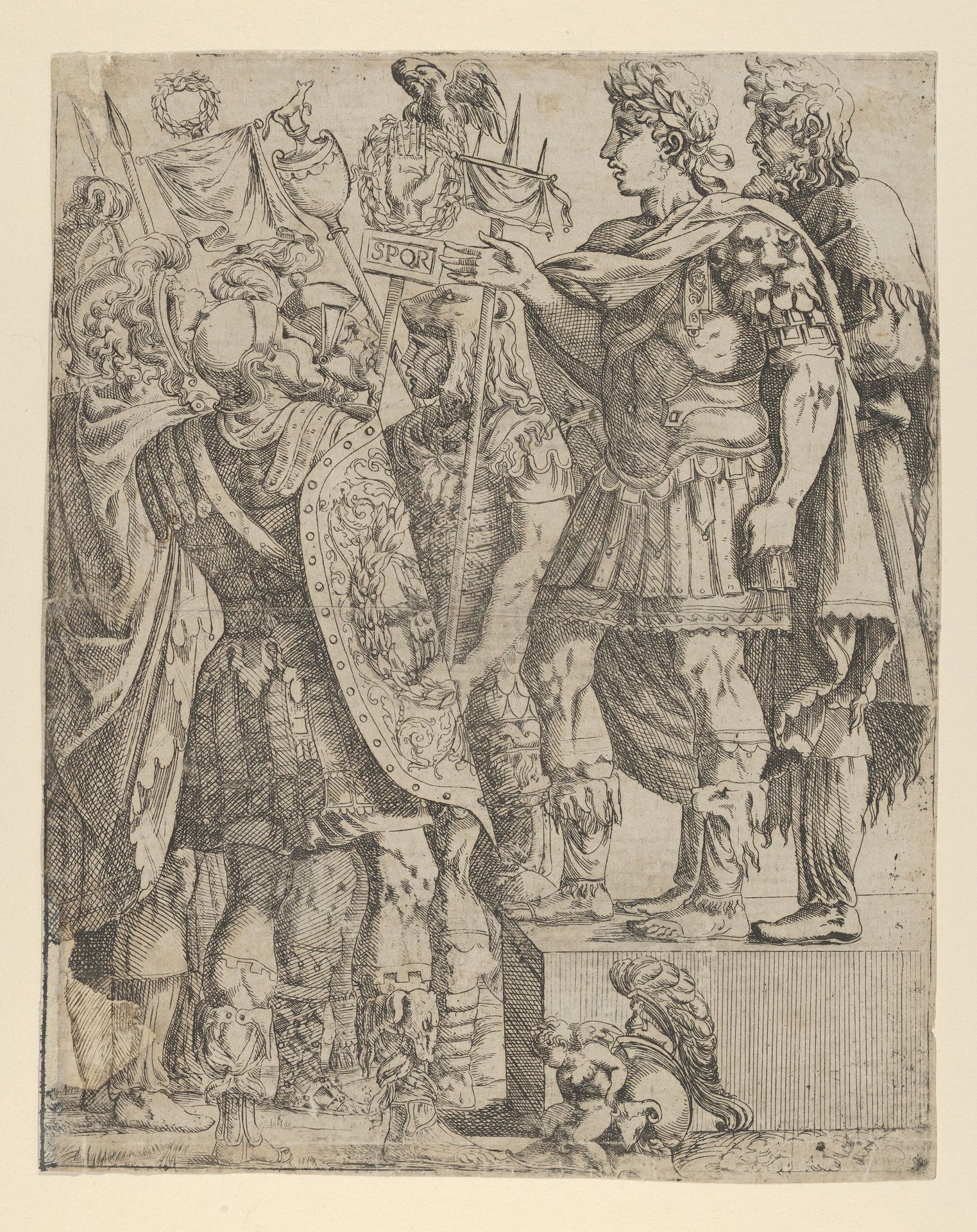 Emperor addressing his Soldiers by Antonio Fantuzzi
