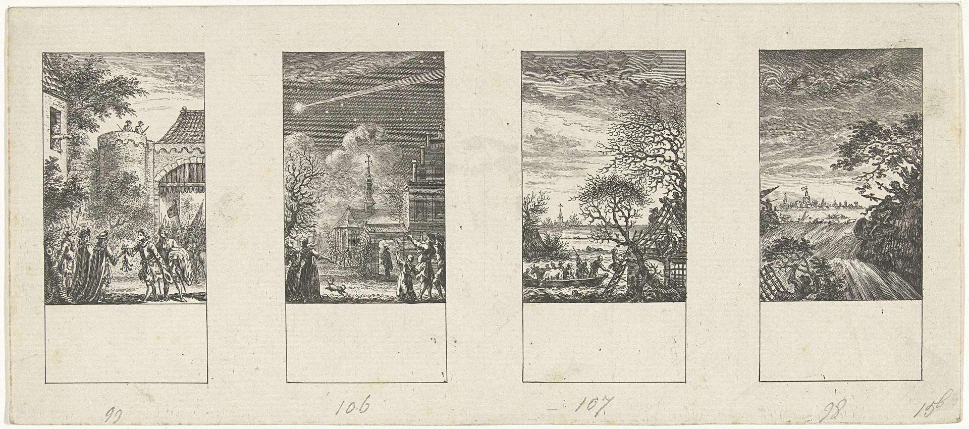 Vier episodes uit de vaderlandse geschiedenis by Simon Fokke
