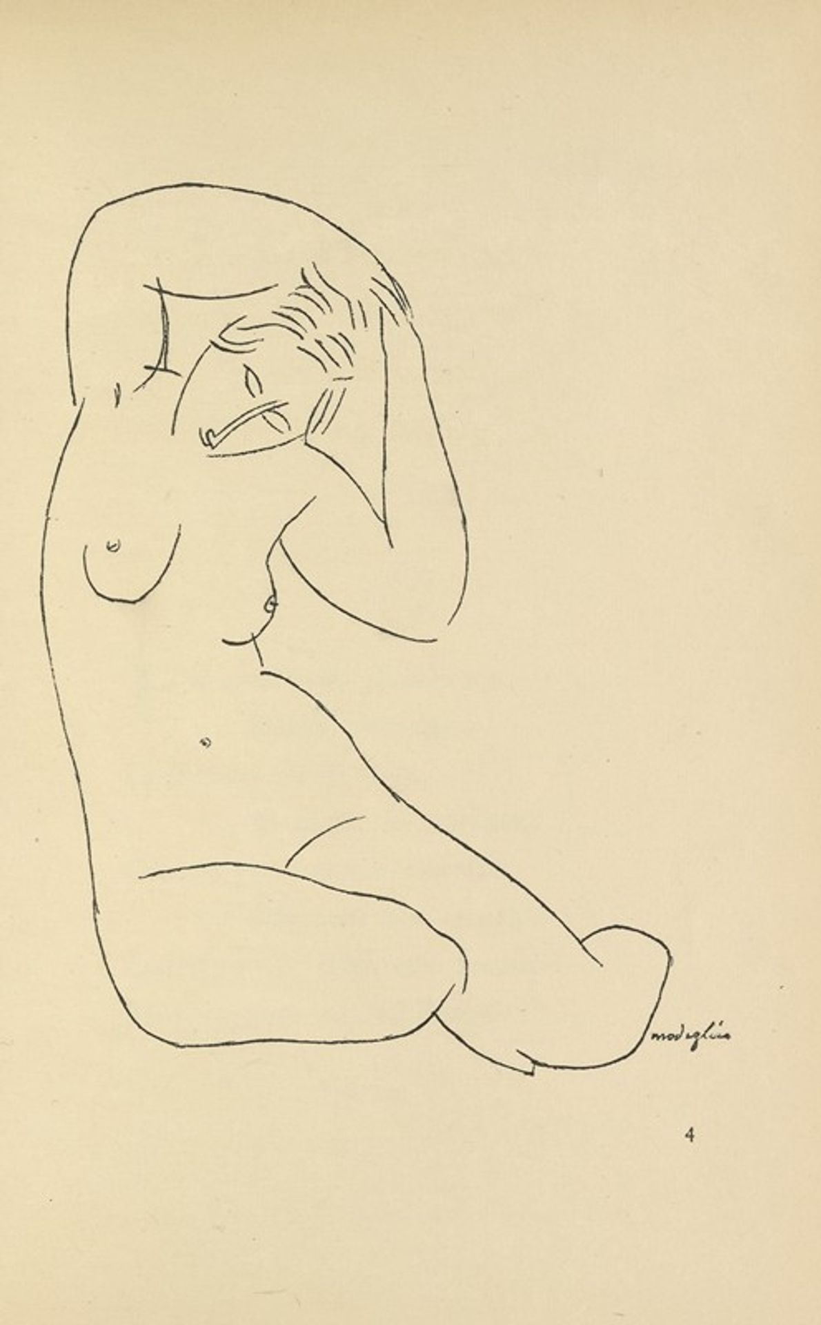 Les nymphes 4 by Amedeo Modigliani