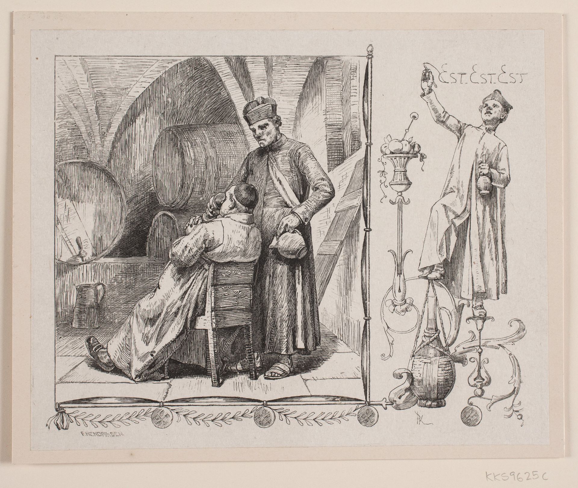 Illustration til Sophus Schandorph, "En Romersk Nat" by Anonymous