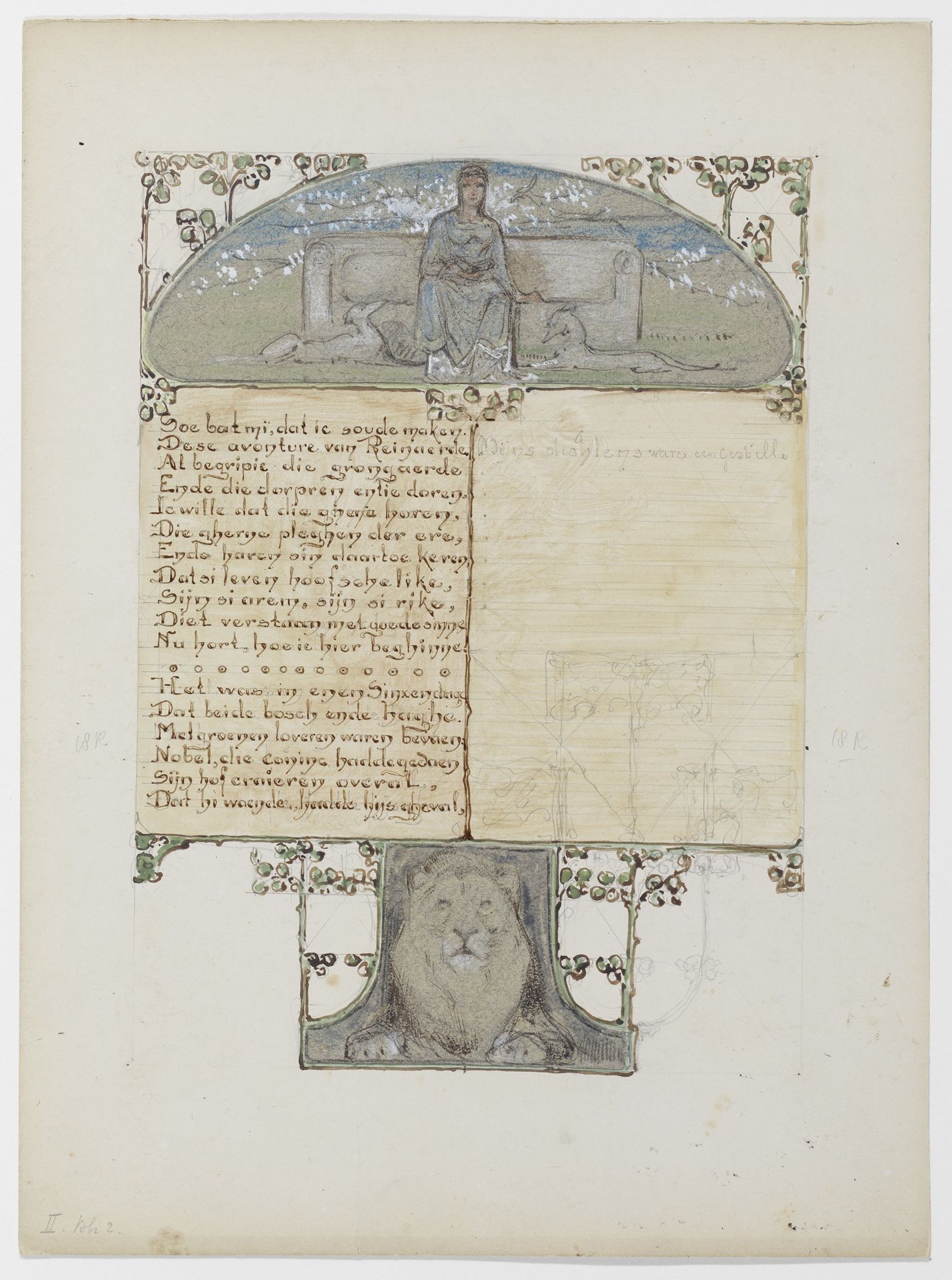 Vrouw op een bank by Bernard Willem Wierink