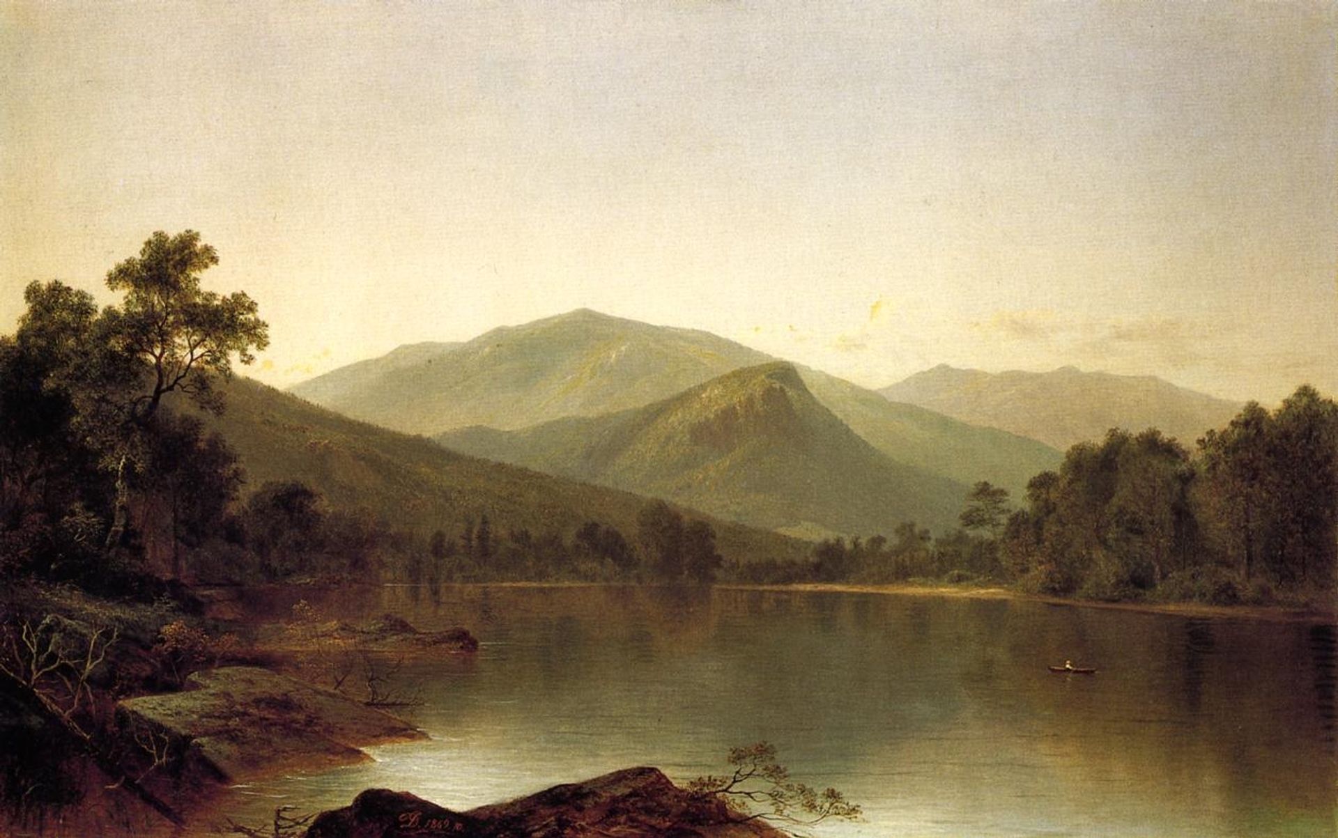View on the Androscoggin River, Maine by David Johnson
