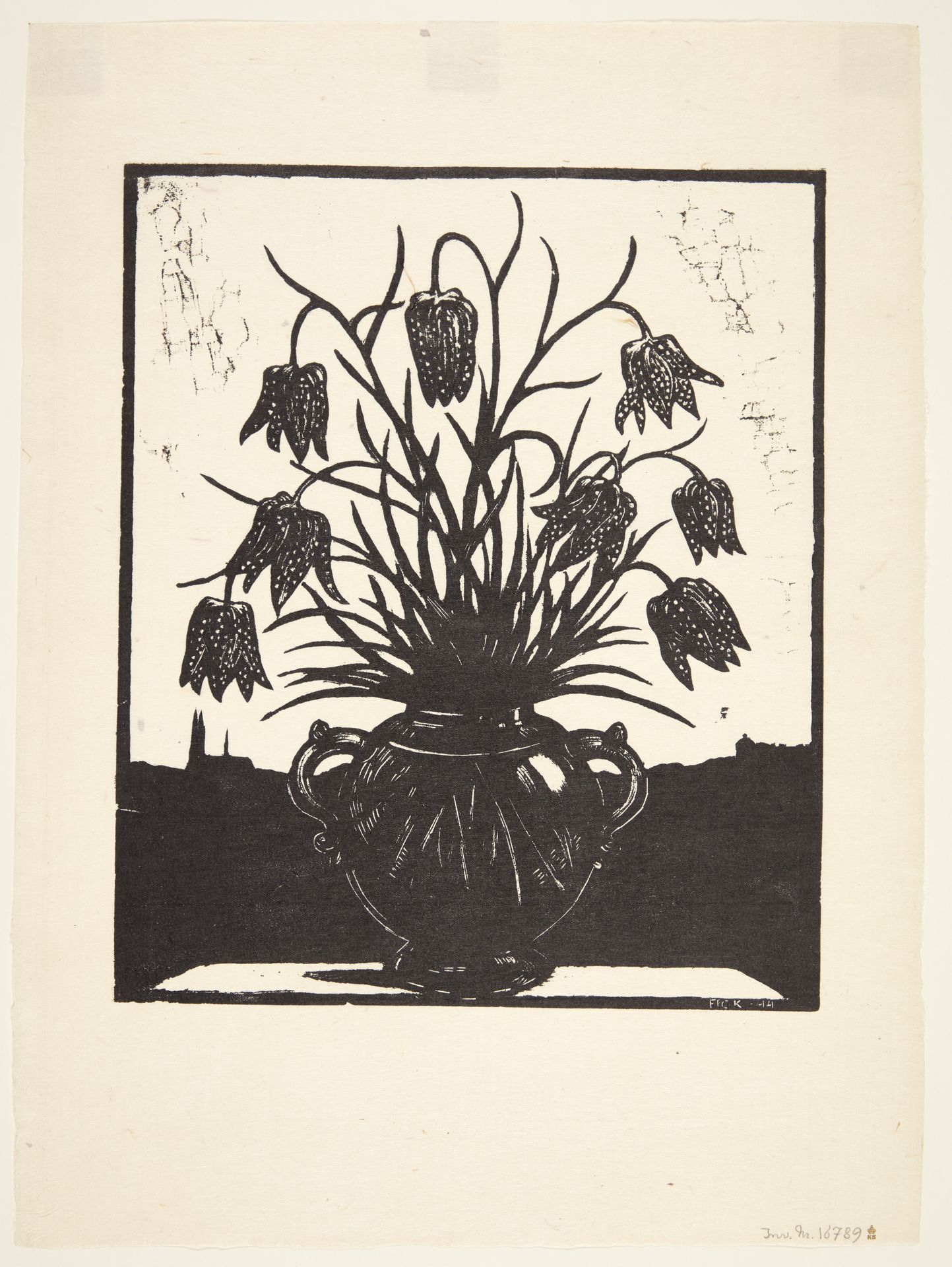 "Kungsängsliljor i en vase" by Siri Magnus-Lagercrantz