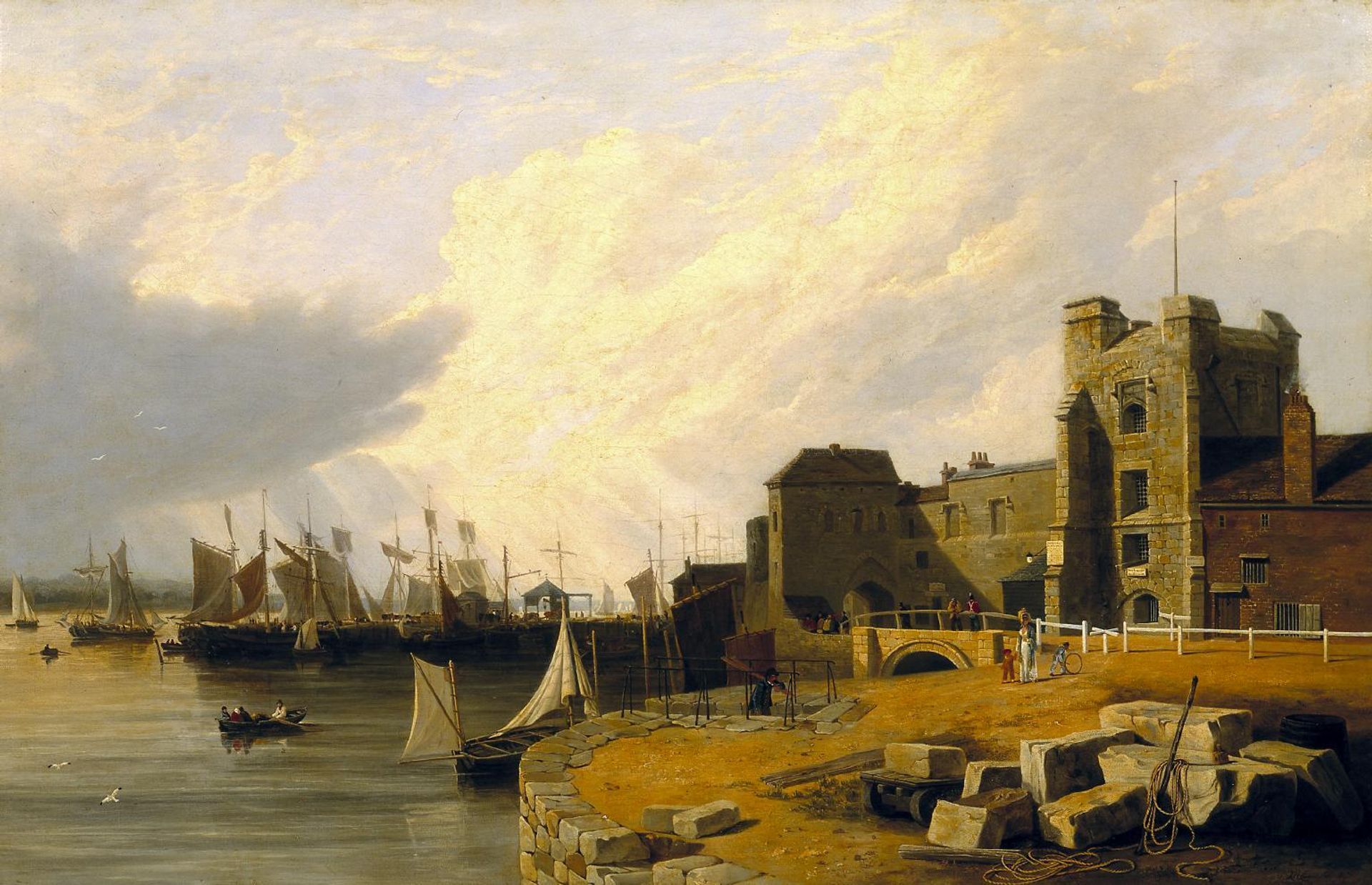 A View at Southampton by  Rev. Richard Hume Lancaster