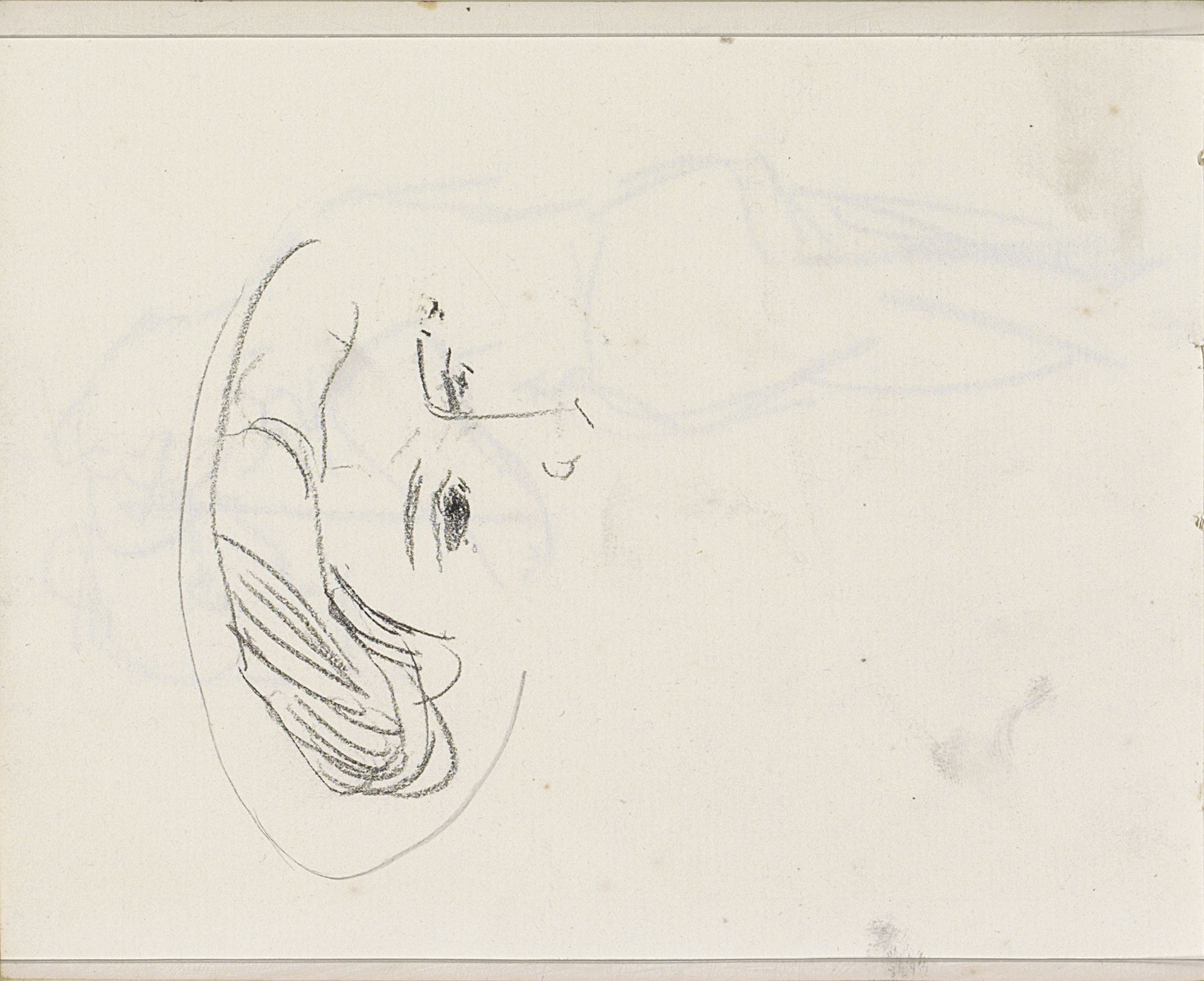 Vrouwenhoofd met hoed by Isaac Israels
