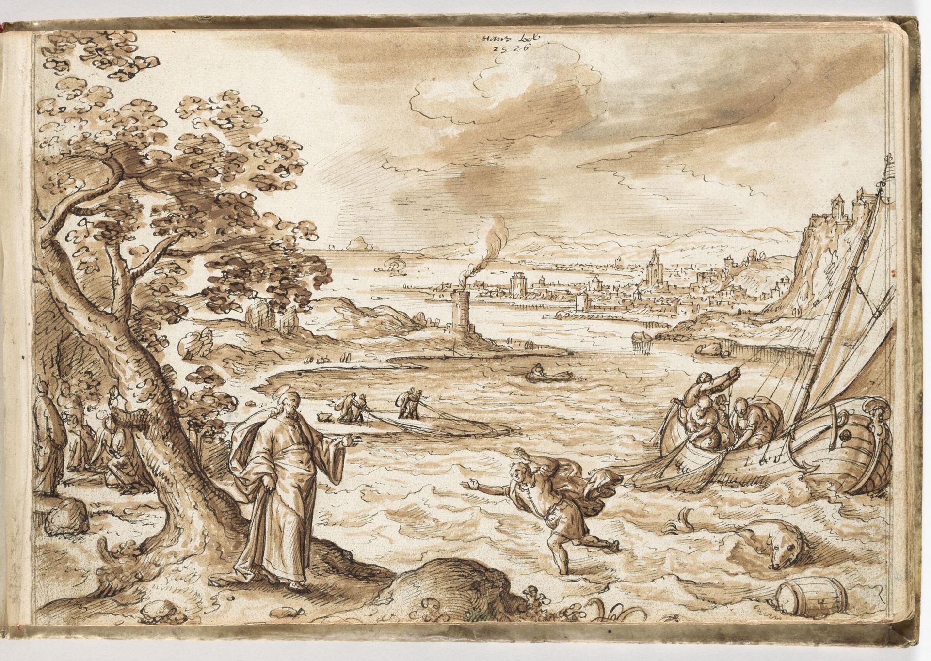Christ Calling Saint Peter by Hans Bol