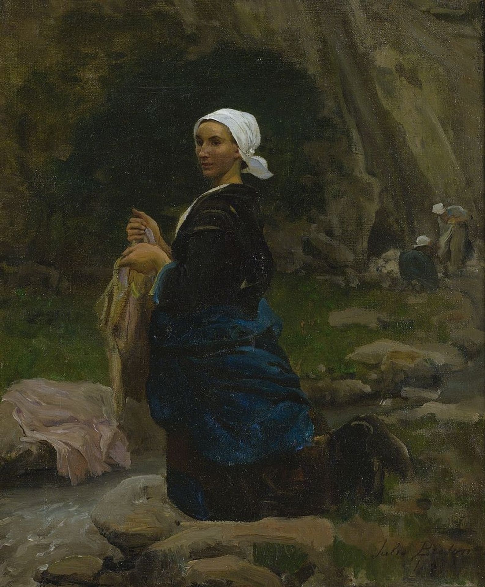 A Breton Laundress by Jules Breton