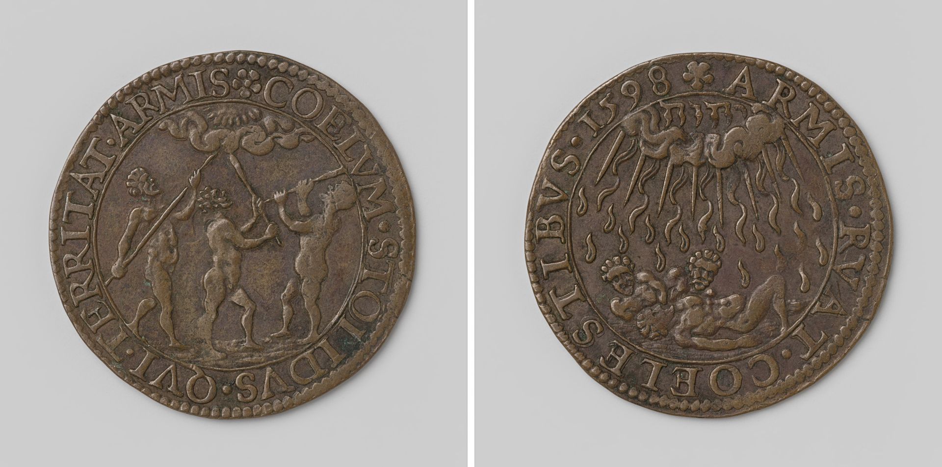 Allegorie op de wreedheden door de troepen van Francisco de Mendoza begaan, tijdens hun overwintering in Duitsland by Anonymous