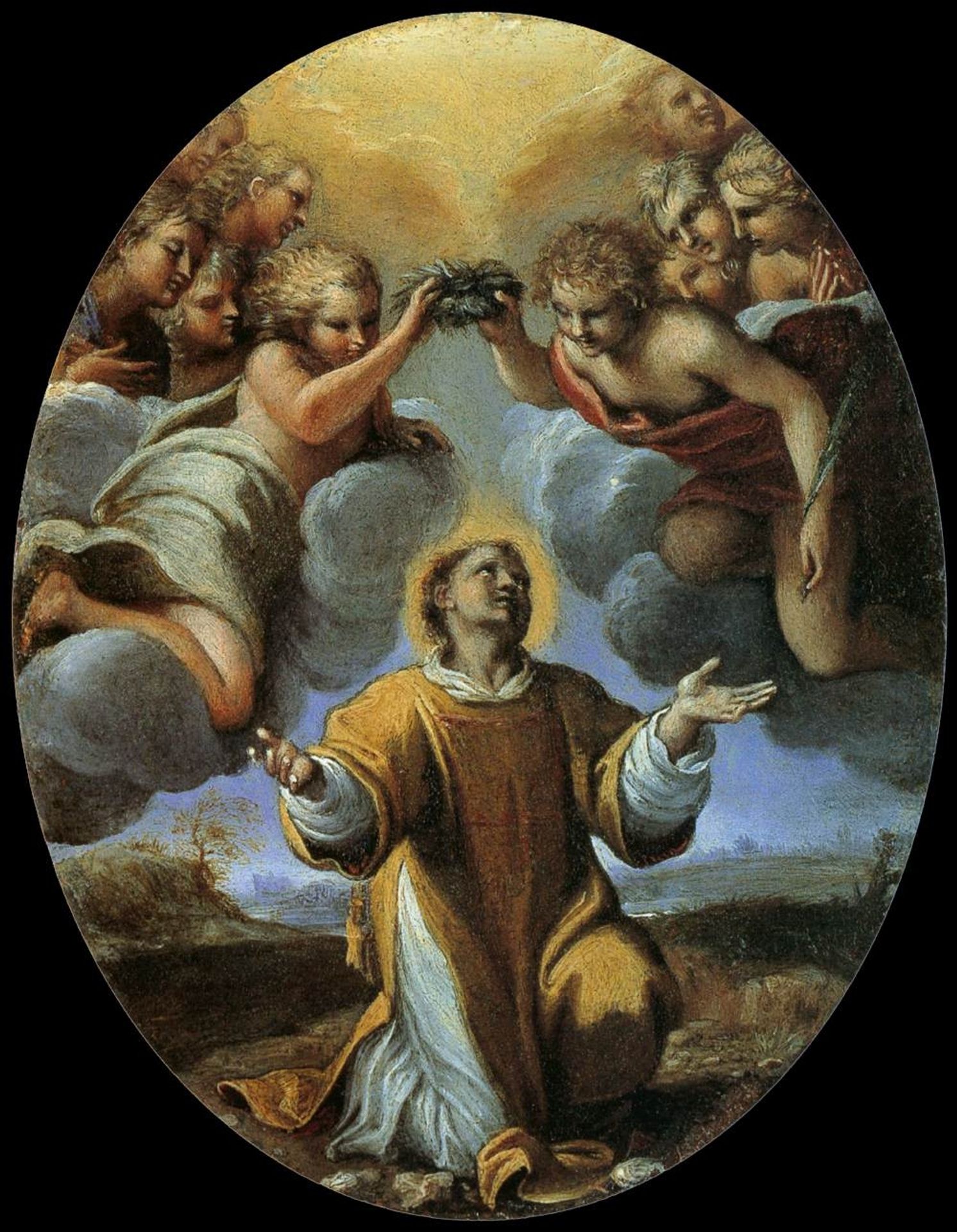 The Coronation of St Stephen by Annibale Carracci