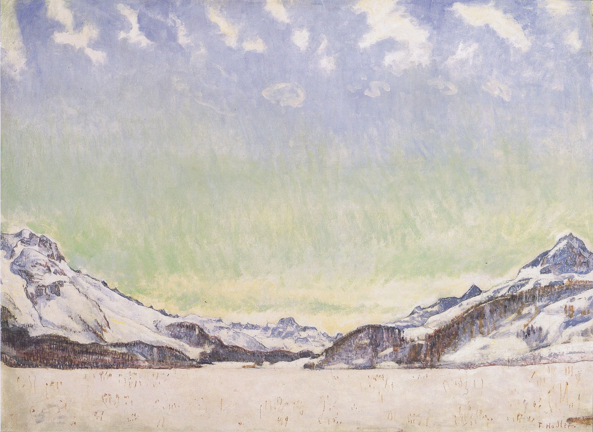 Snow in the Engadine by Ferdinand Hodler