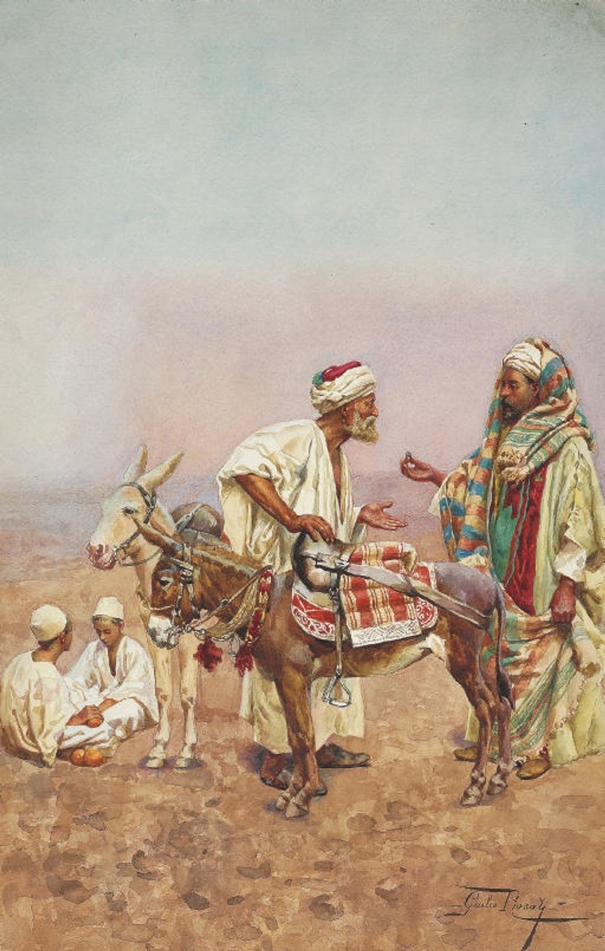 One Dirham for a Ride Through the Desert by Giulio Rosati