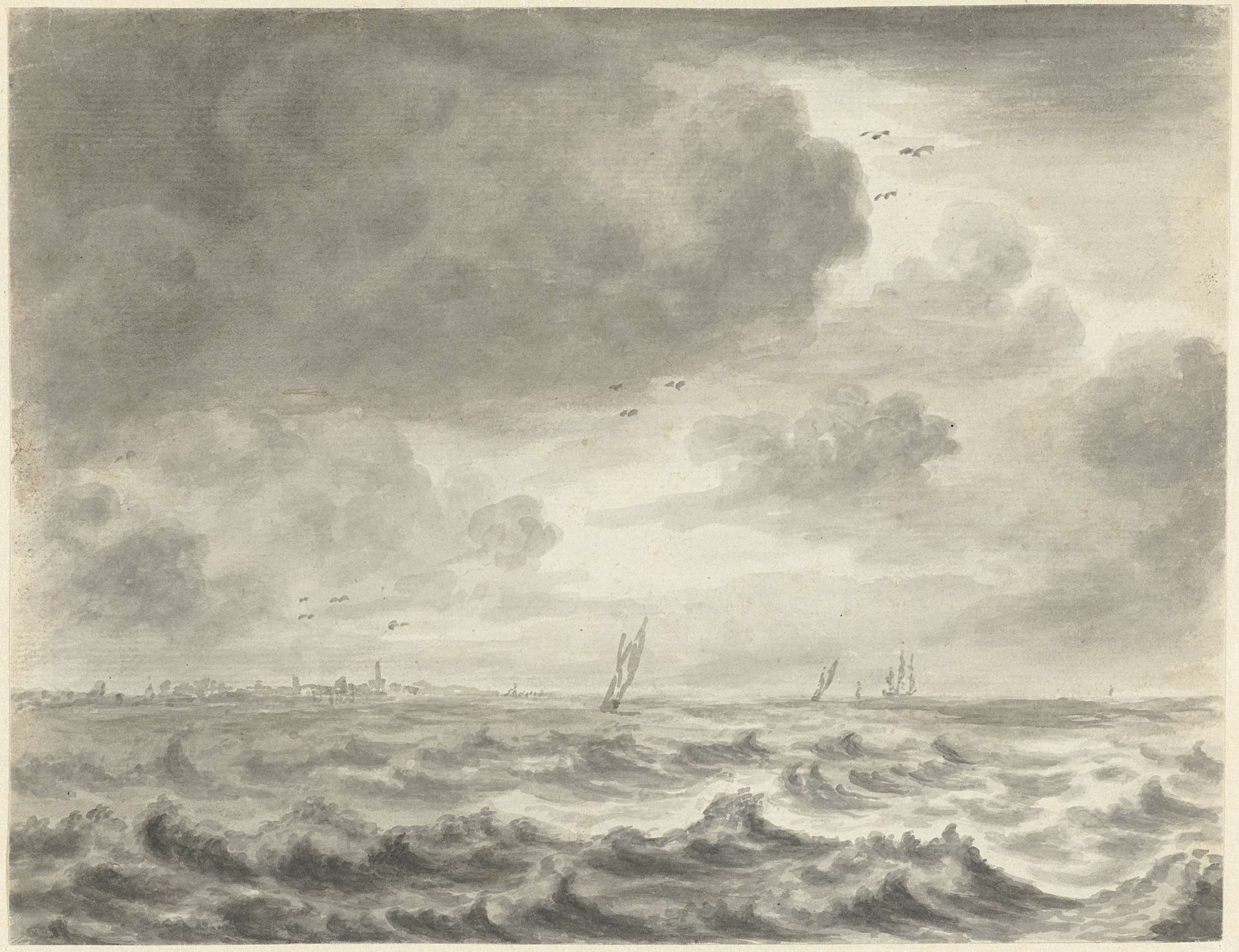 Zeegezicht by Pieter Idserts