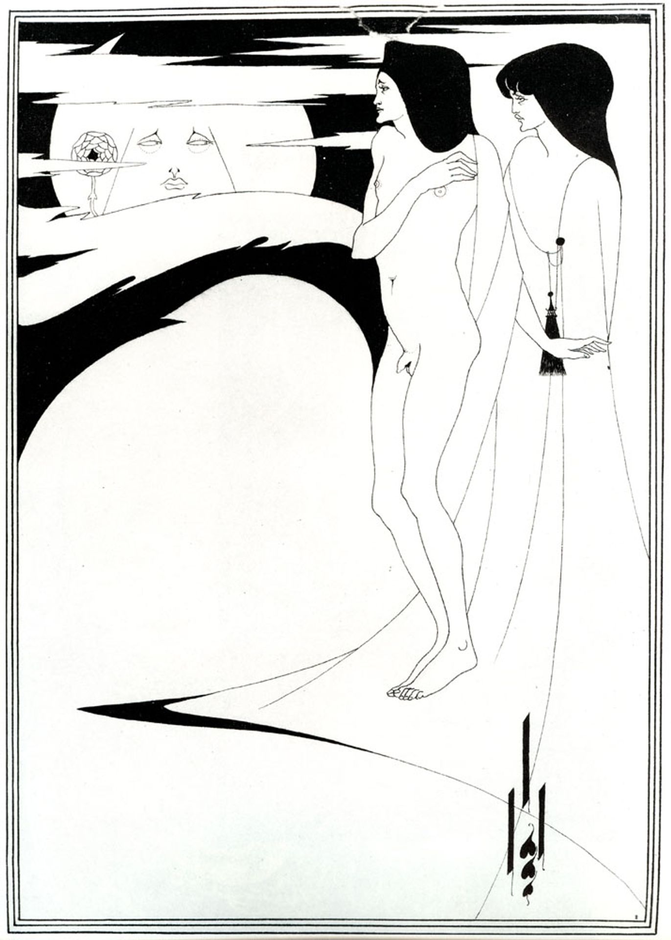 The Woman in the Moon by Aubrey Vincent Beardsley