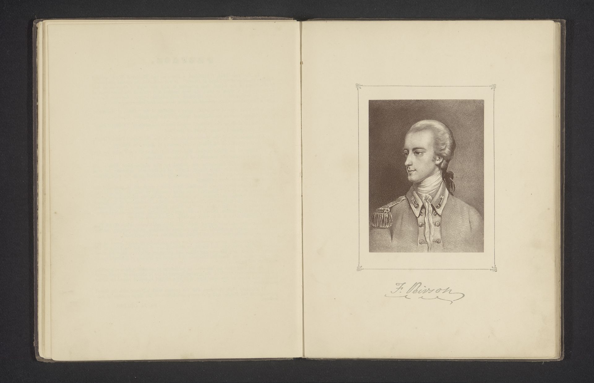 Fotoreproductie van een portret van Francis Peirson by Anonymous