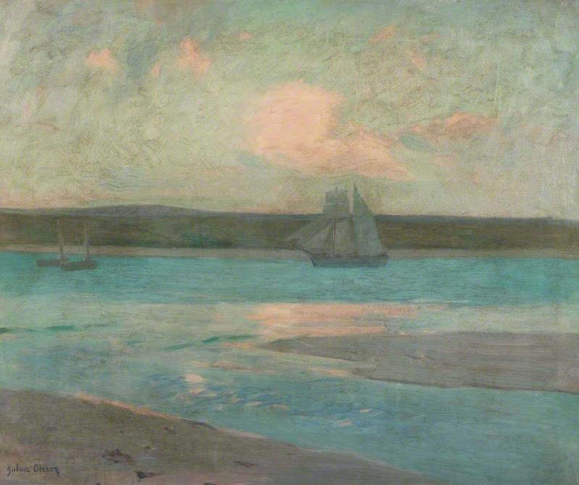 Evening, St Ives, Cornwall by Albert Julius Olsson