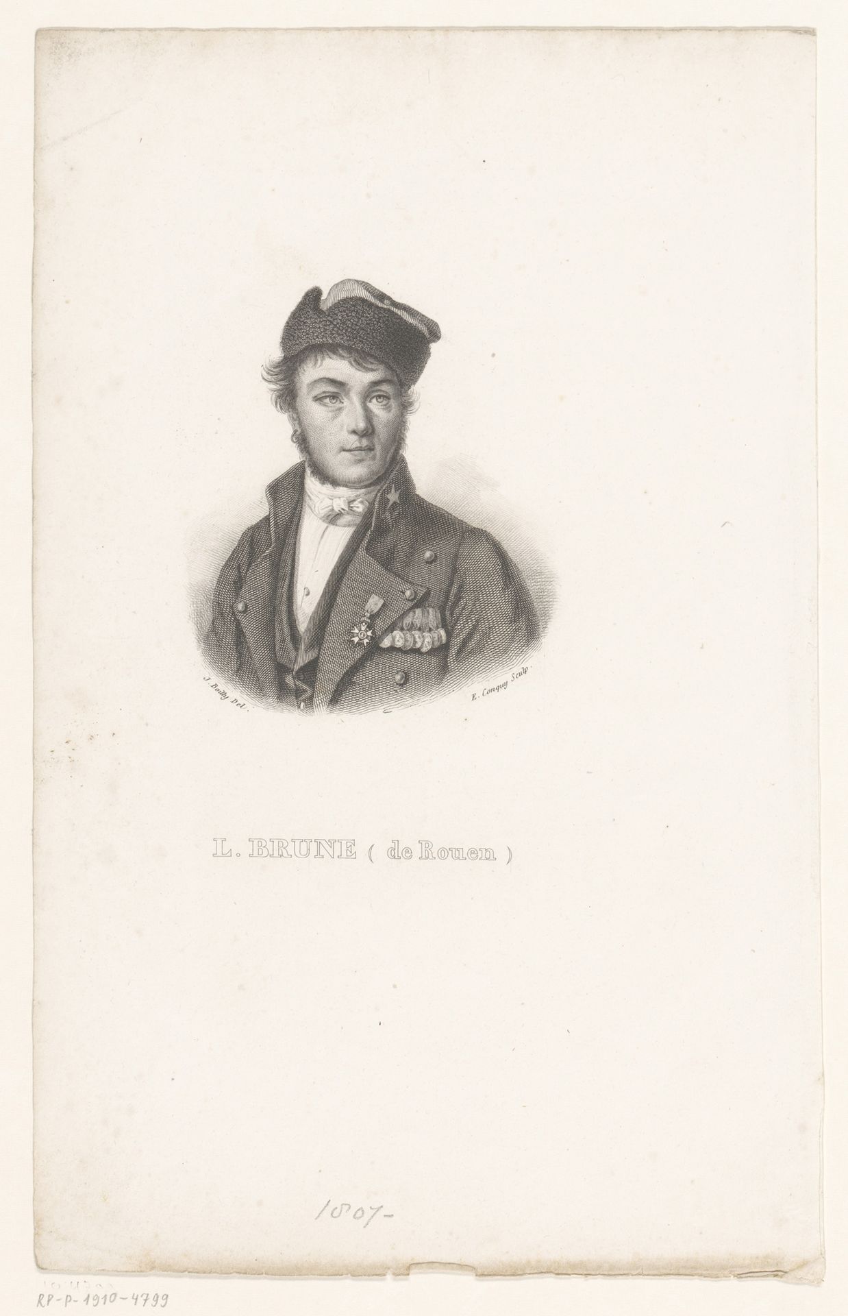 Portret van Louis Brune by Ephraïm Conquy