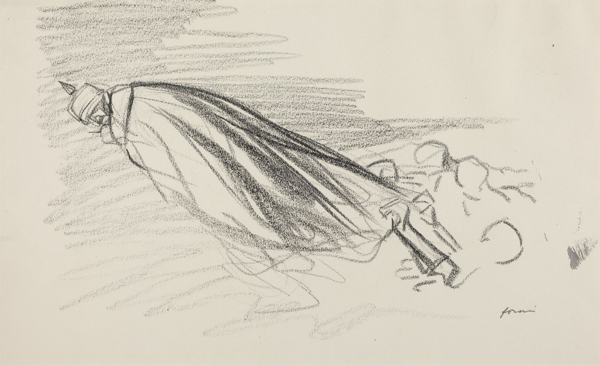 Ceux de la priemiere heure. "Sire! ou en somme-nous de la guerre fraiche et joyeuse!" by Jean-Louis Forain