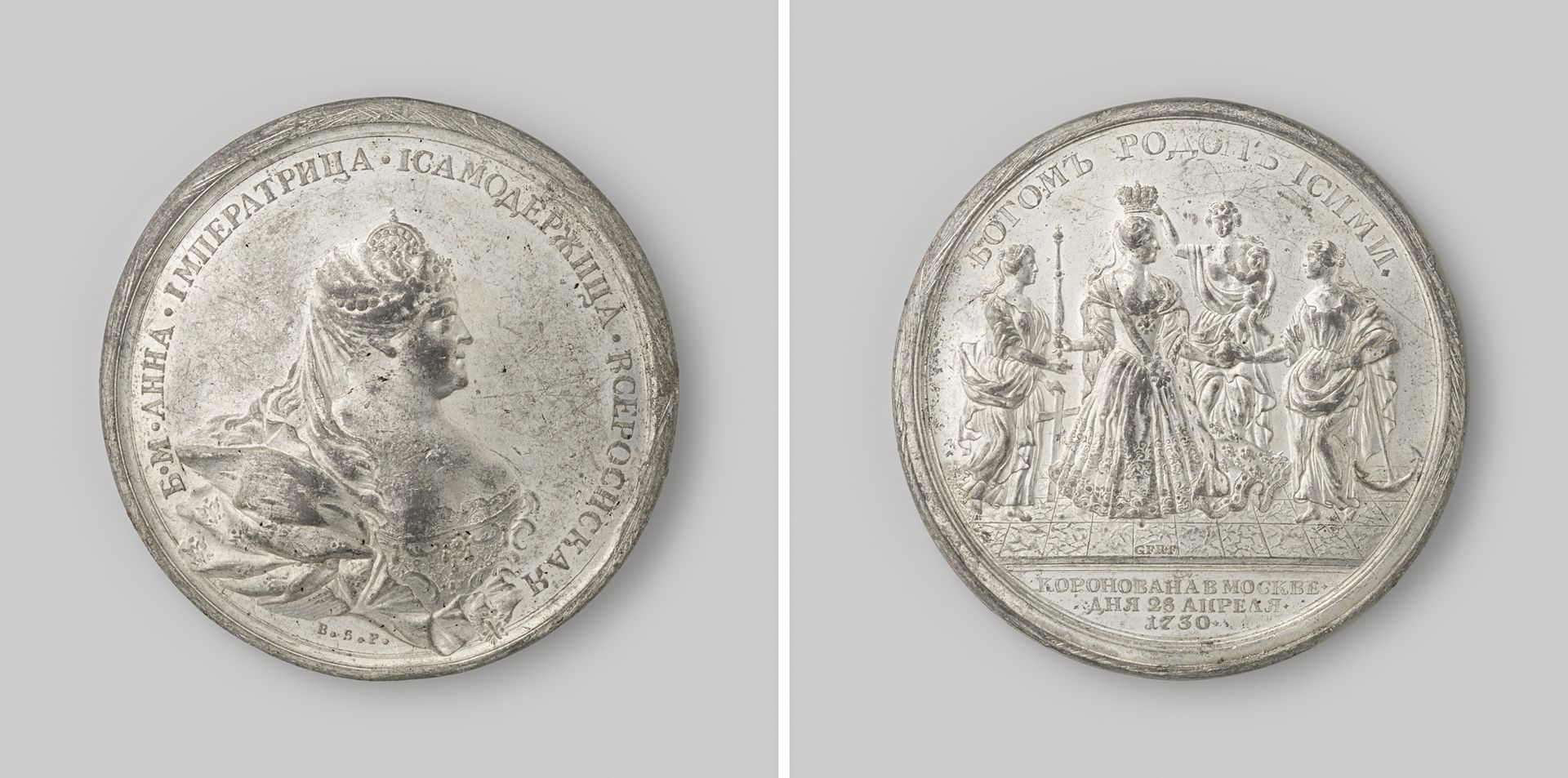 Kroning van Tsarina Anna in Moskou 1730 by G.F. Reibisch