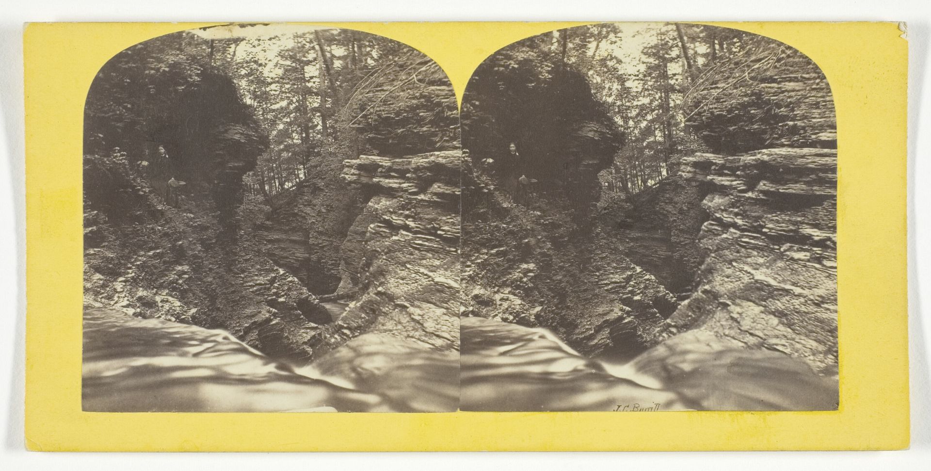 Buttermilk Creek Ithaca Cascades and 4t Fall looking down by J.C. Burritt
