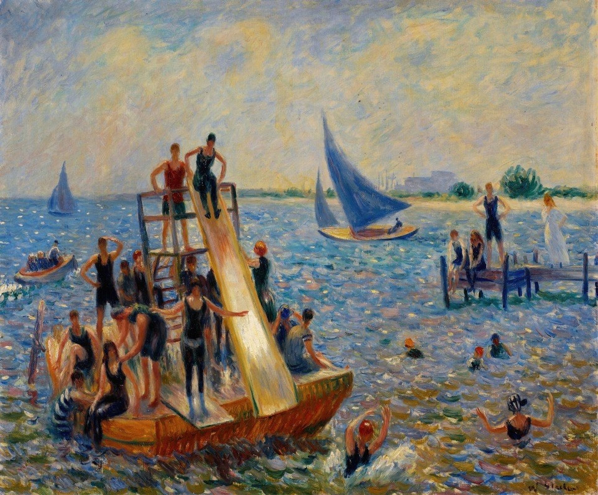 The Raft by William James Glackens